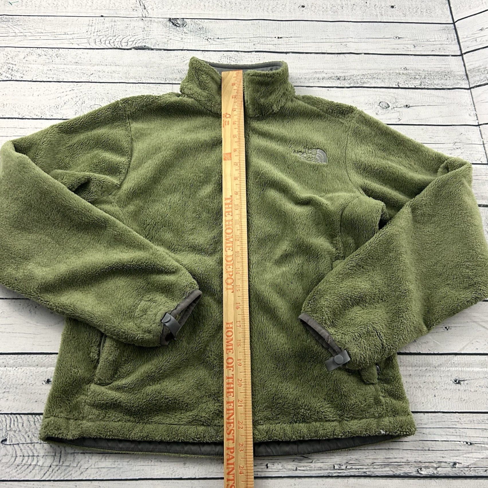 The North Face VINTAGE The North Face Full Zip High Pile Fleece Jacket Women's XS Green Size XS / US 0-2 / IT 36-38 - 4 Thumbnail