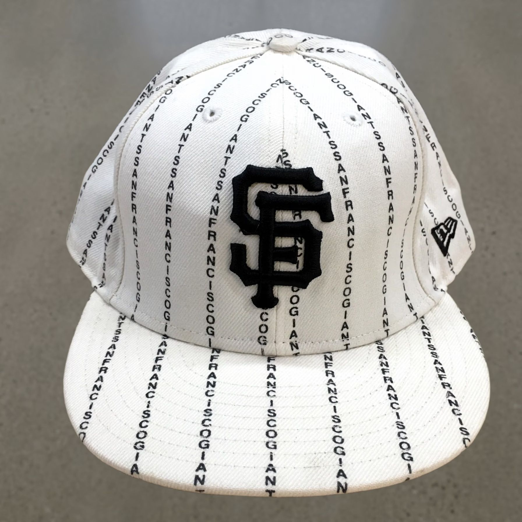 New Era New Era NFL San Francisco Fitted Cap Hat Mens 8 59Fifty White Black Logo Team Size ONE SIZE - 1 Thumbnail