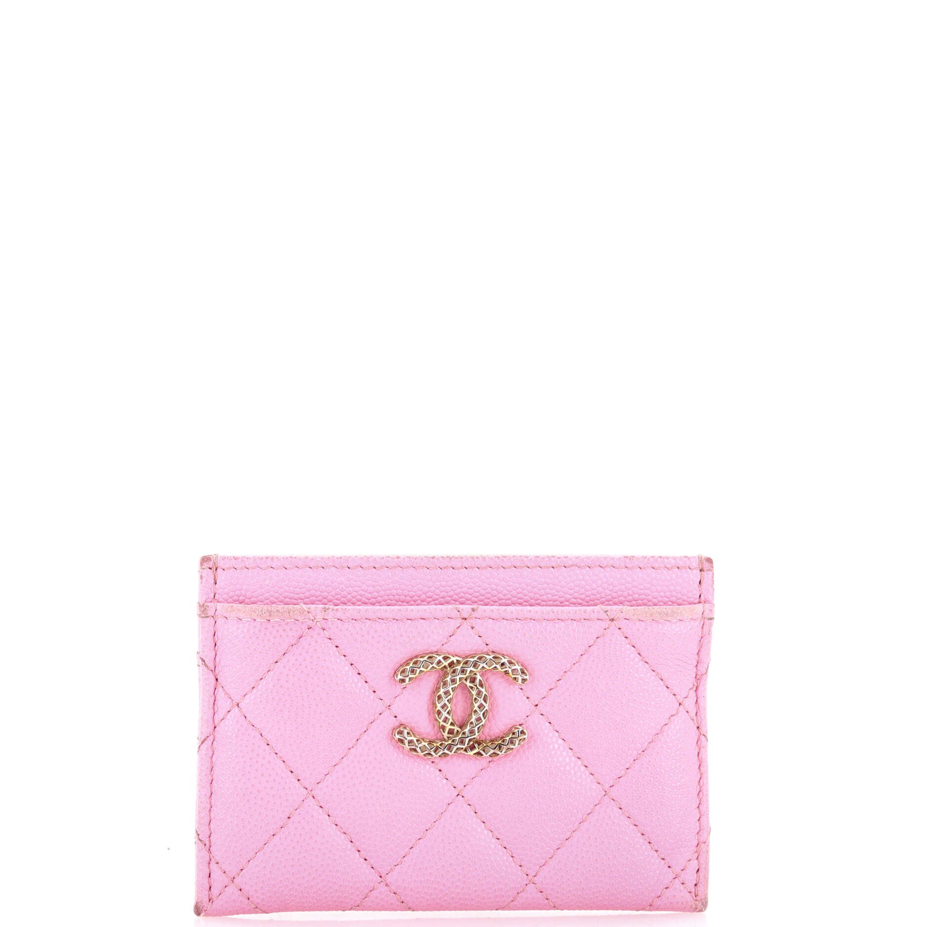 Chanel Textured CC Card Holder Size ONE SIZE - 1 Thumbnail