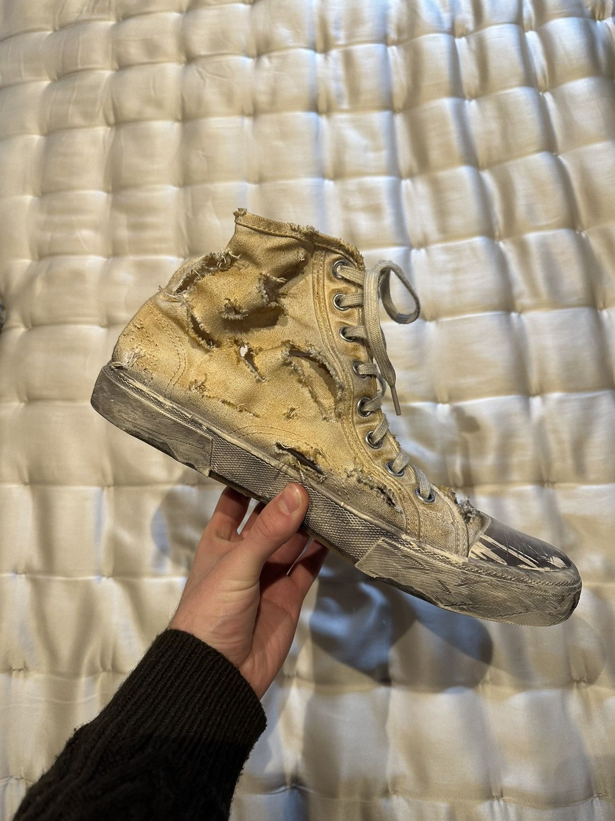 Balenciaga 1/100 Limited Edition Destroyed Paris Hightop Size US 11 / EU 44 - 7 Thumbnail