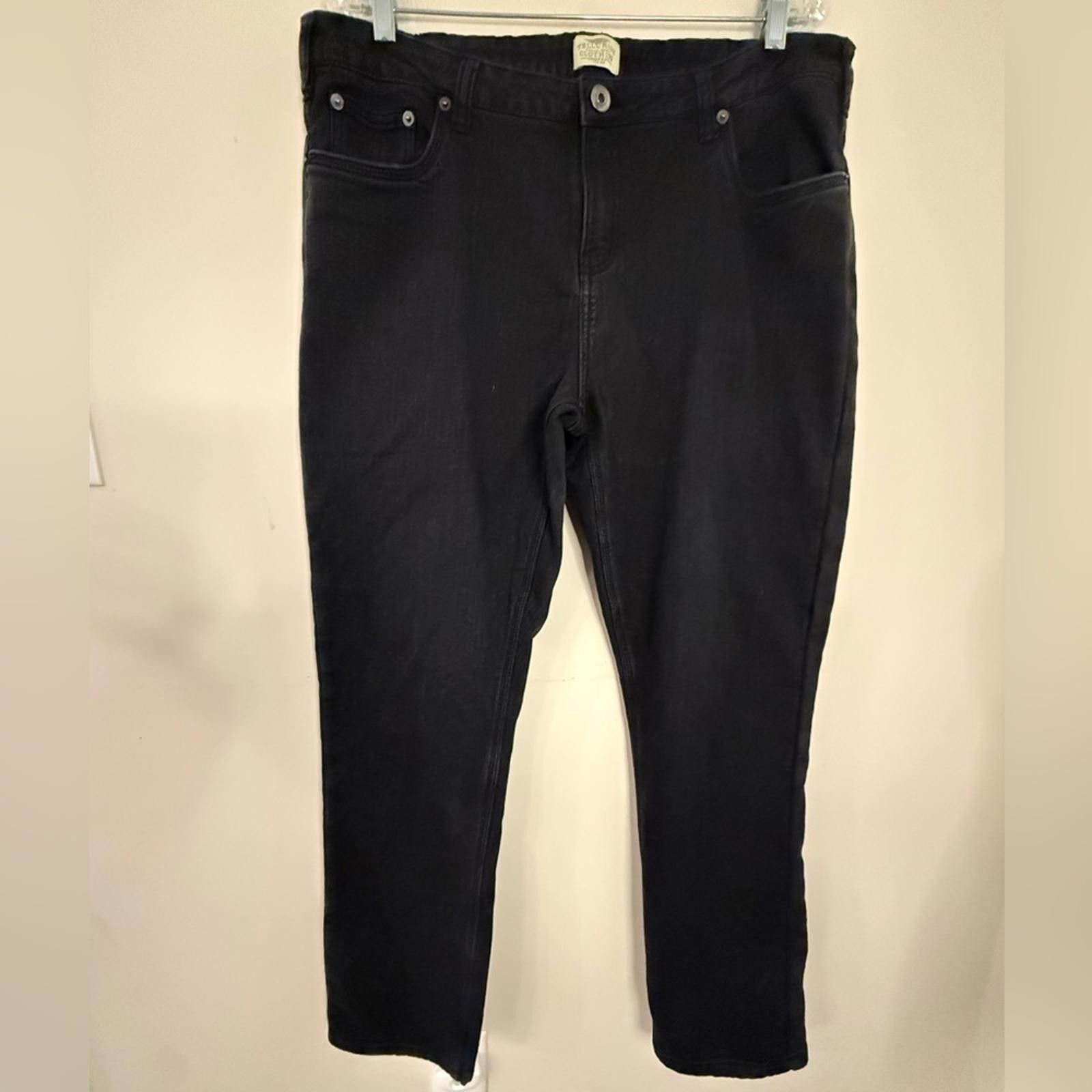 Other Telluride Clothing Co. black denim fleece lined jeans SZ 14 Size 36" / US 14 / IT 50 - 1 Thumbnail