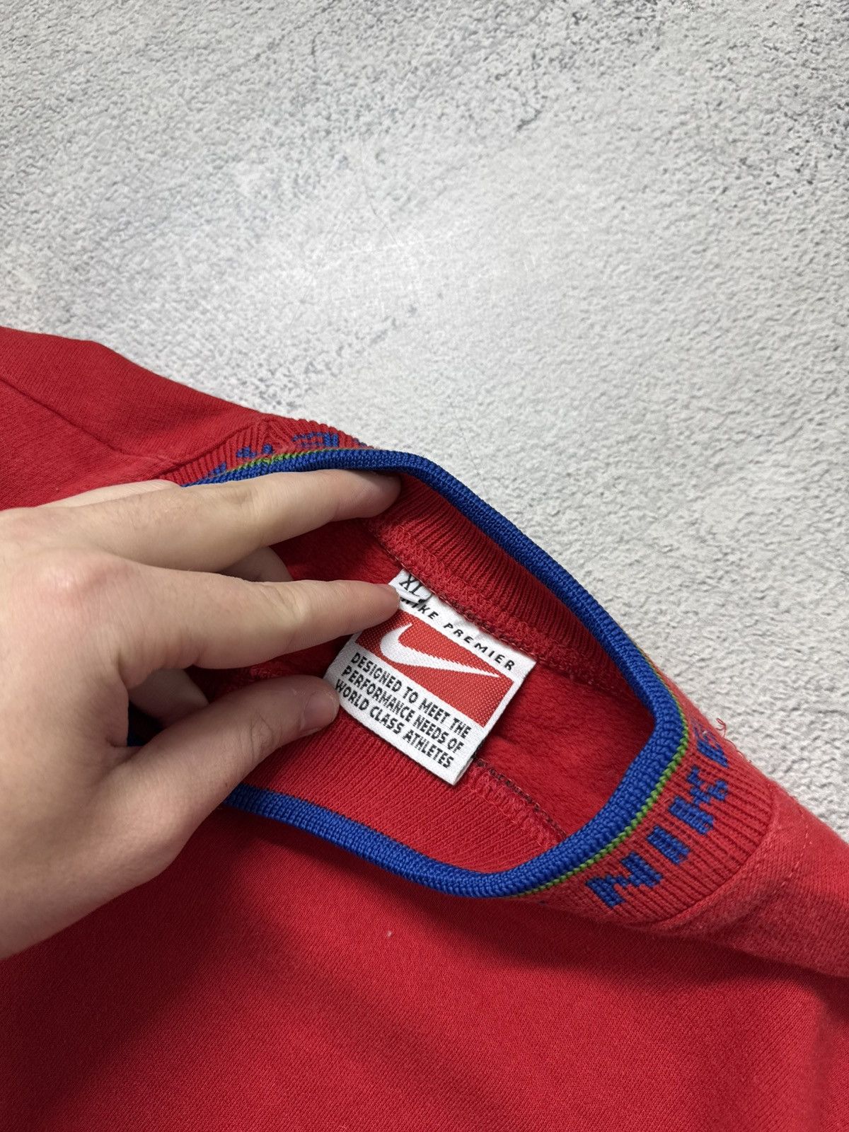 Nike Vintage Y2K Nike Mini Swoosh Sweatshirt 00’s Size XL / US 12-14 / IT 48-50 - 10 Thumbnail