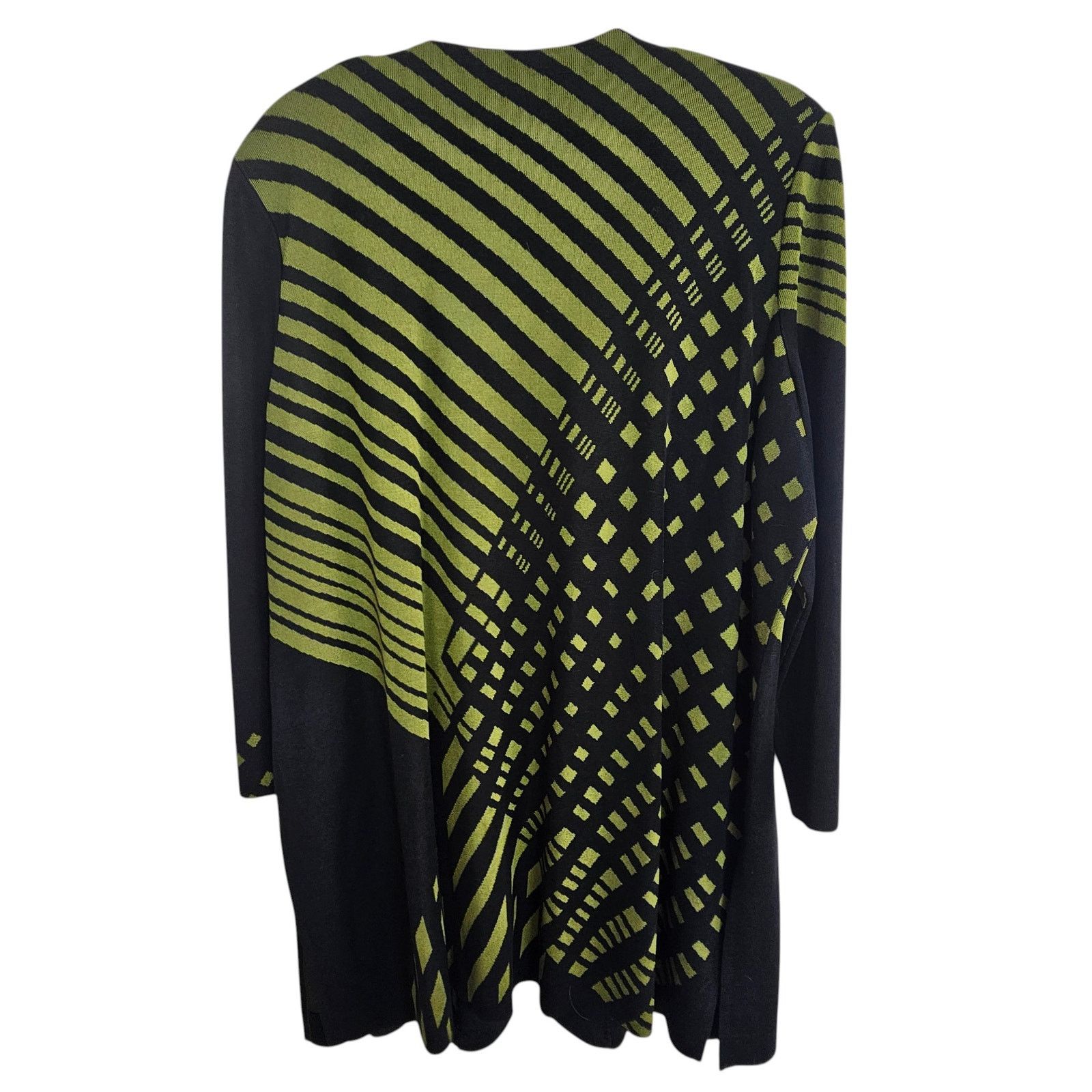 Alexander Wang Ming Wang Womens Knit Cardigan Geometric Artsy Sz XL Career Size XL / US 12-14 / IT 48-50 - 8 Thumbnail