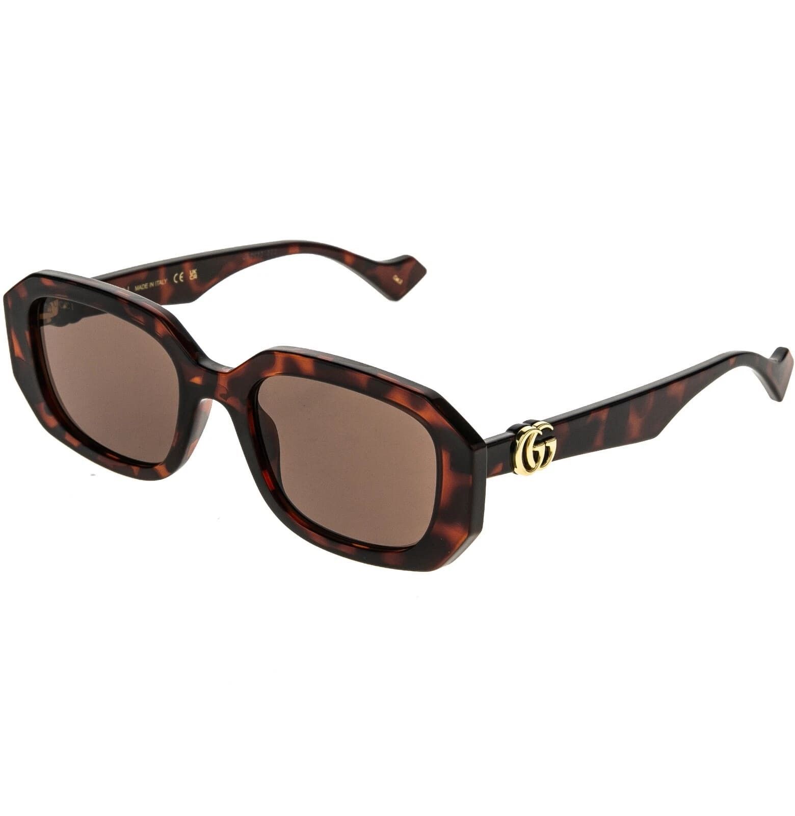 Gucci GUCCI 1535 Brown Geometric Gg1535S Runway Sunglasses 002 Size ONE SIZE - 4 Thumbnail