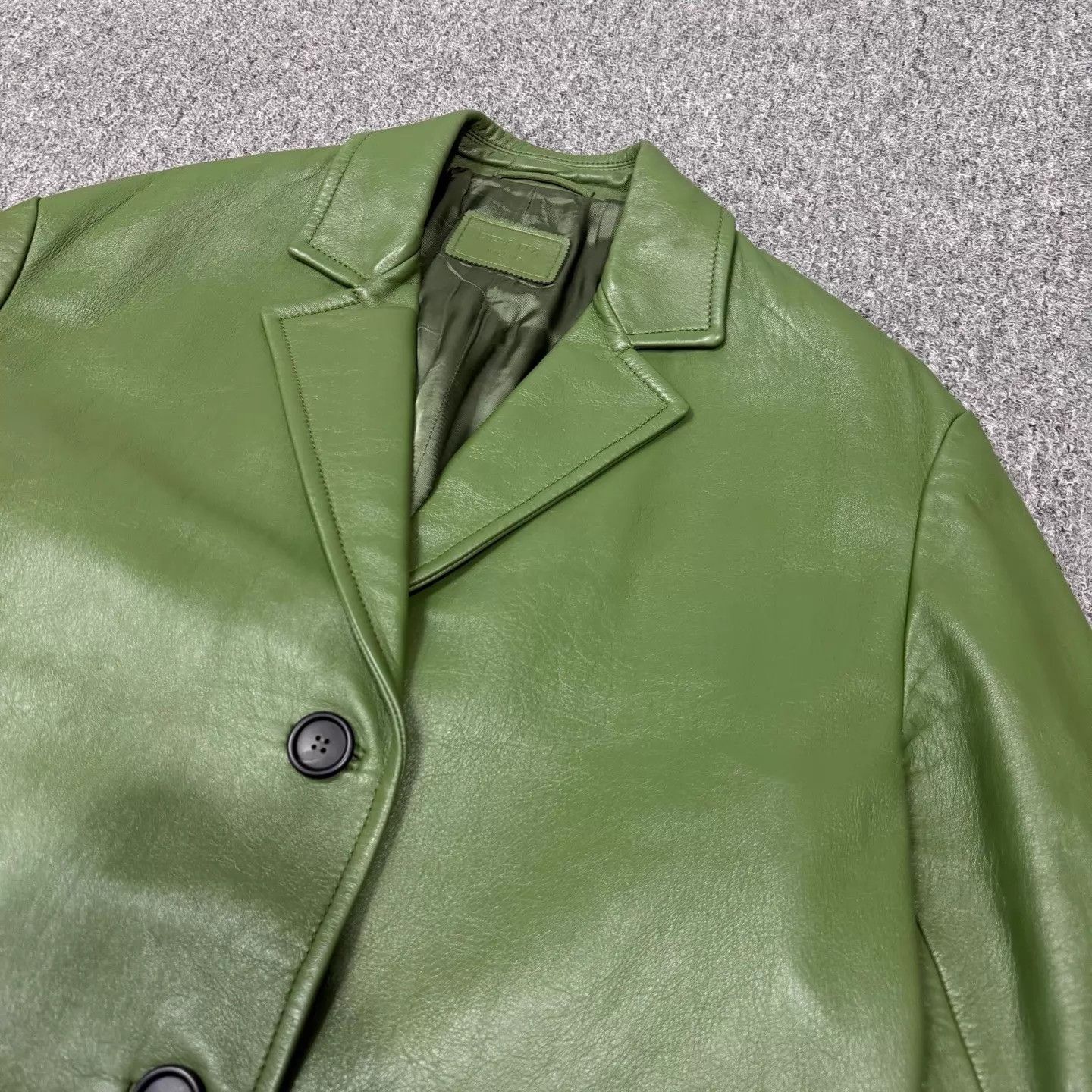 Prada Prada Green Leather Jacket Unworn Size 40 Size S / US 4 / IT 40 - 3 Thumbnail