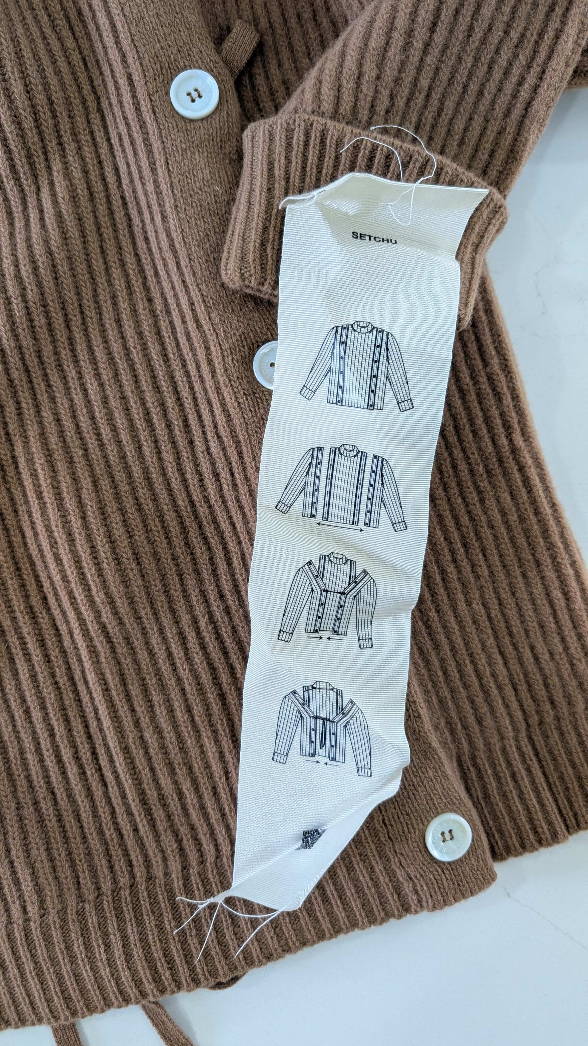 Other Setchu Wool Cashmere Button Cardigan Beige Brown Size 2 M Size US M / EU 48-50 / 2 - 4 Thumbnail