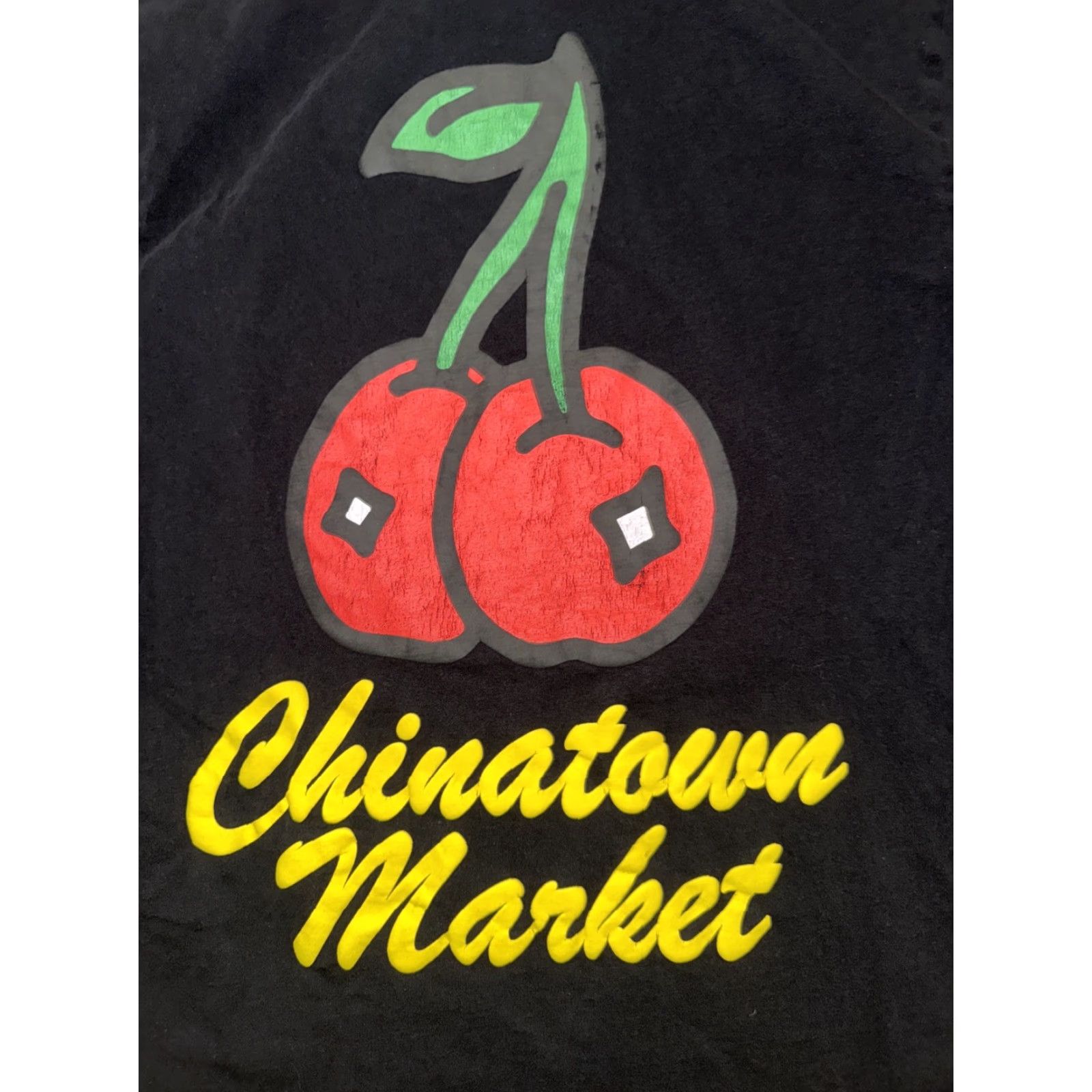 Vintage Chinatown Market Cherry Graphic T-Shirt Black Large Mens Streetwear Size US L / EU 52-54 / 3 - 2 Thumbnail