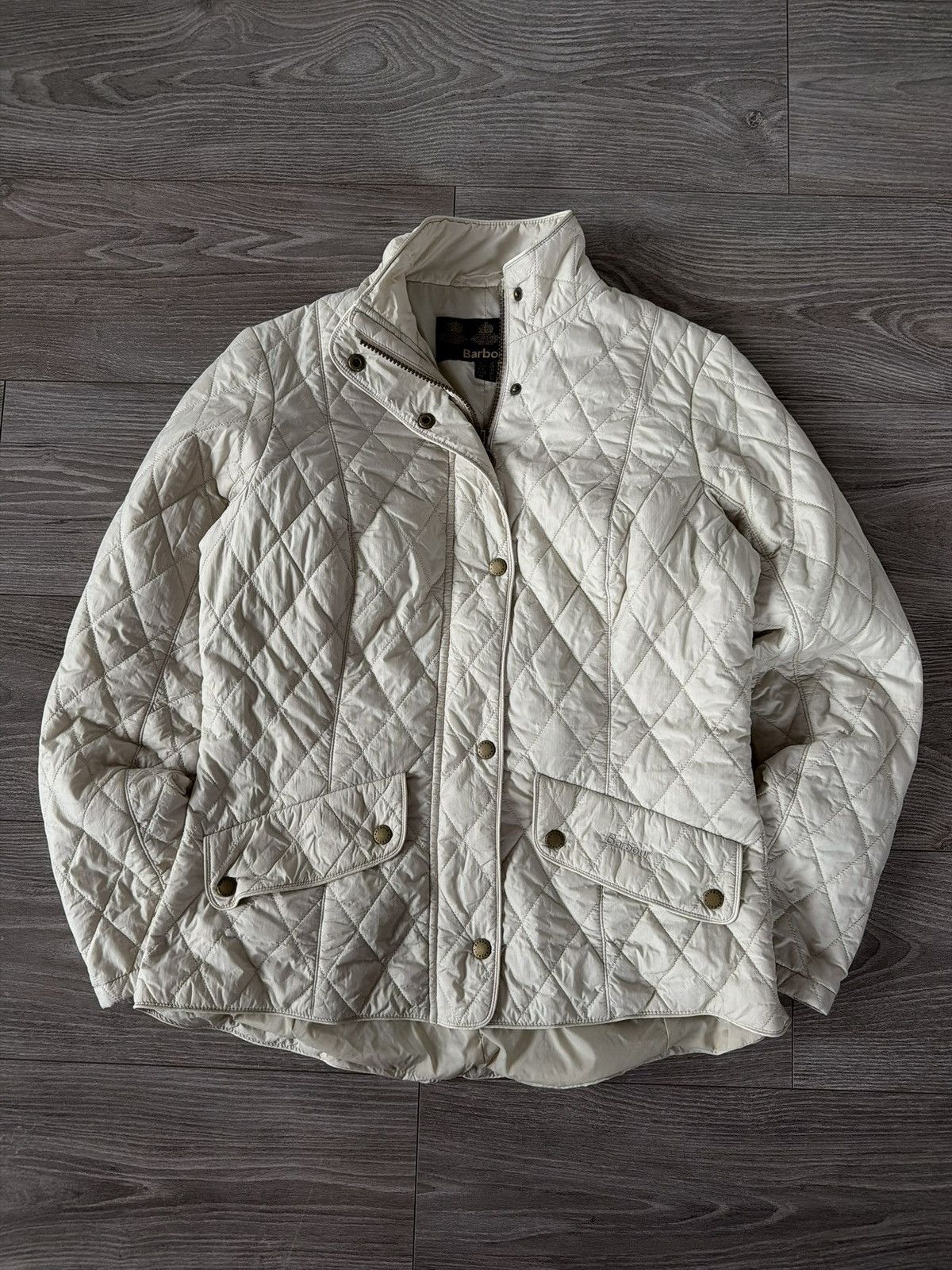 Barbour Vintage Barbour Woman’s Tarn Quilted Avant Garde Jacket Size L / US 10 / IT 46 - 1 Thumbnail