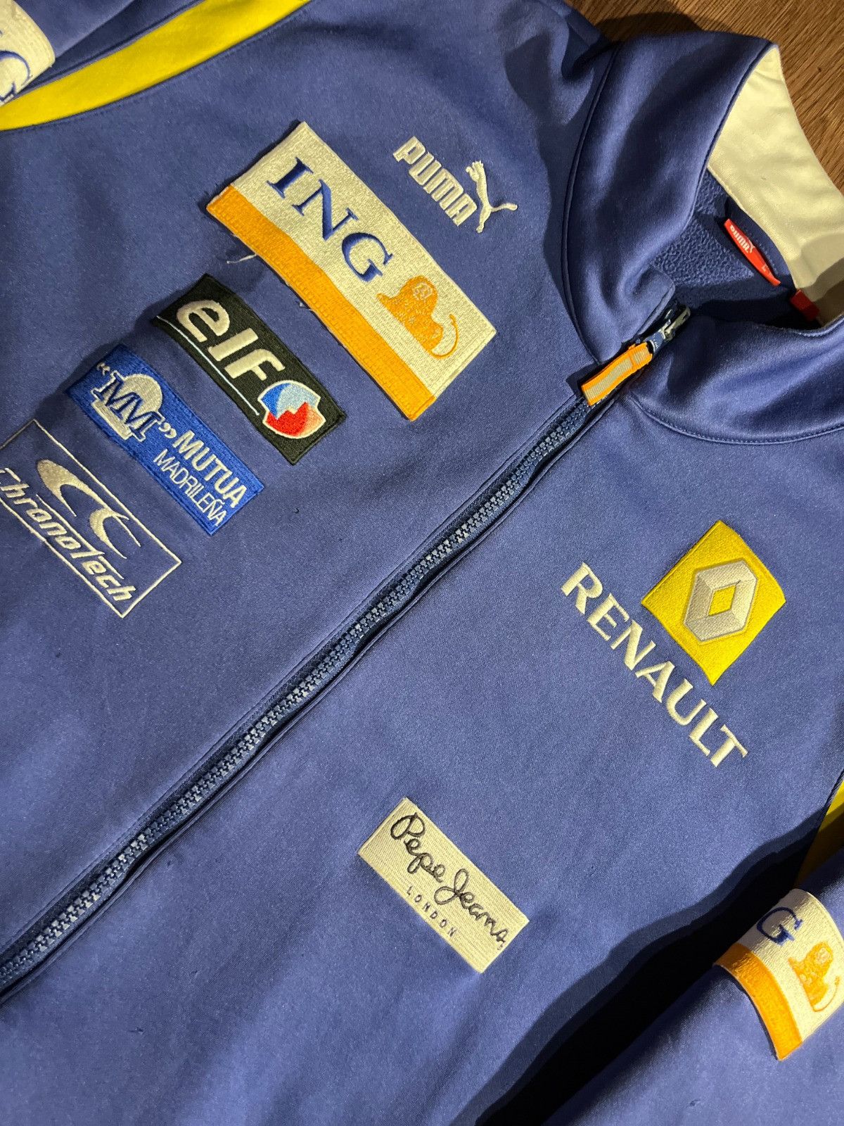 Puma Vintage Renault ING Softshell Racing Jacket Size US XL / EU 56 / 4 - 2 Thumbnail