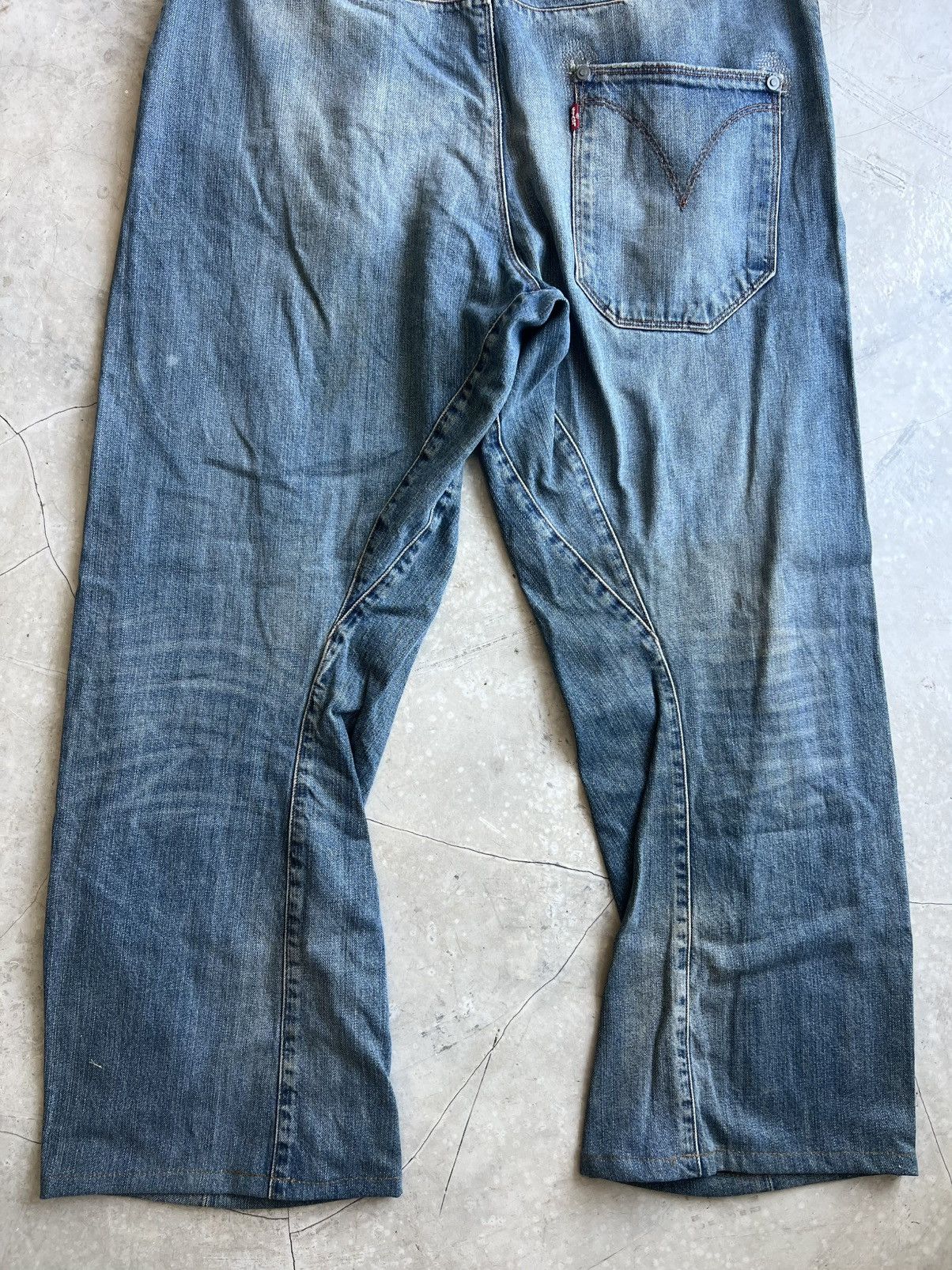 Levi's Levis Engineered Jeans Buckle Back Tag W36 Actual 37x29 Size US 36 / EU 52 - 7 Thumbnail