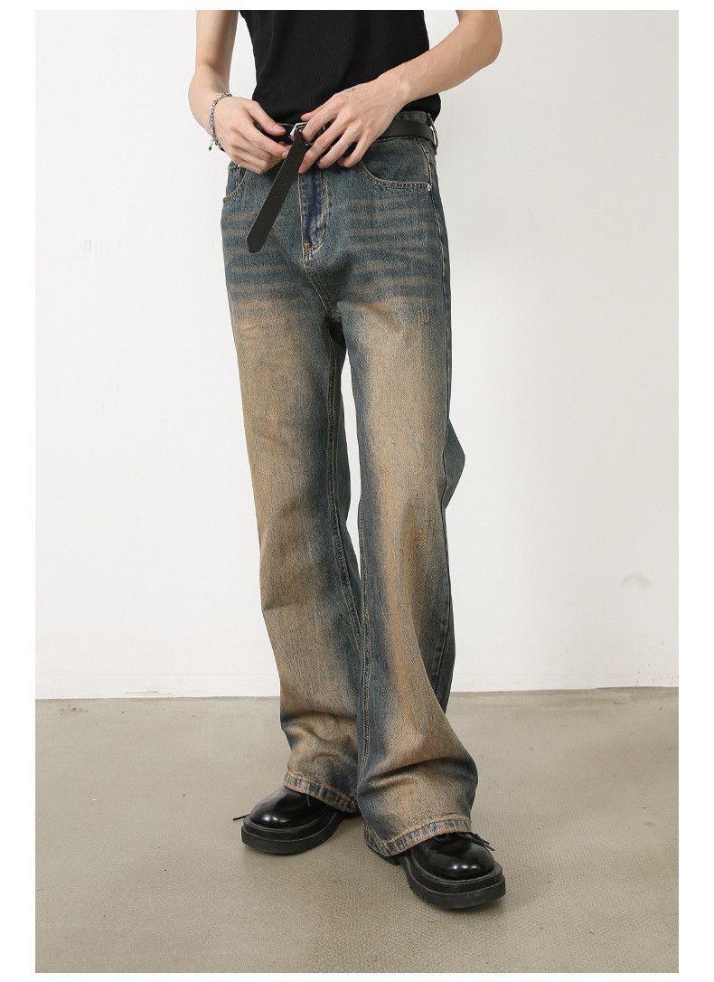 Vintage Japanese-Style Loose-Fit Men's Streetwear Flared Jeans Size US 32 / EU 48 - 2 Thumbnail