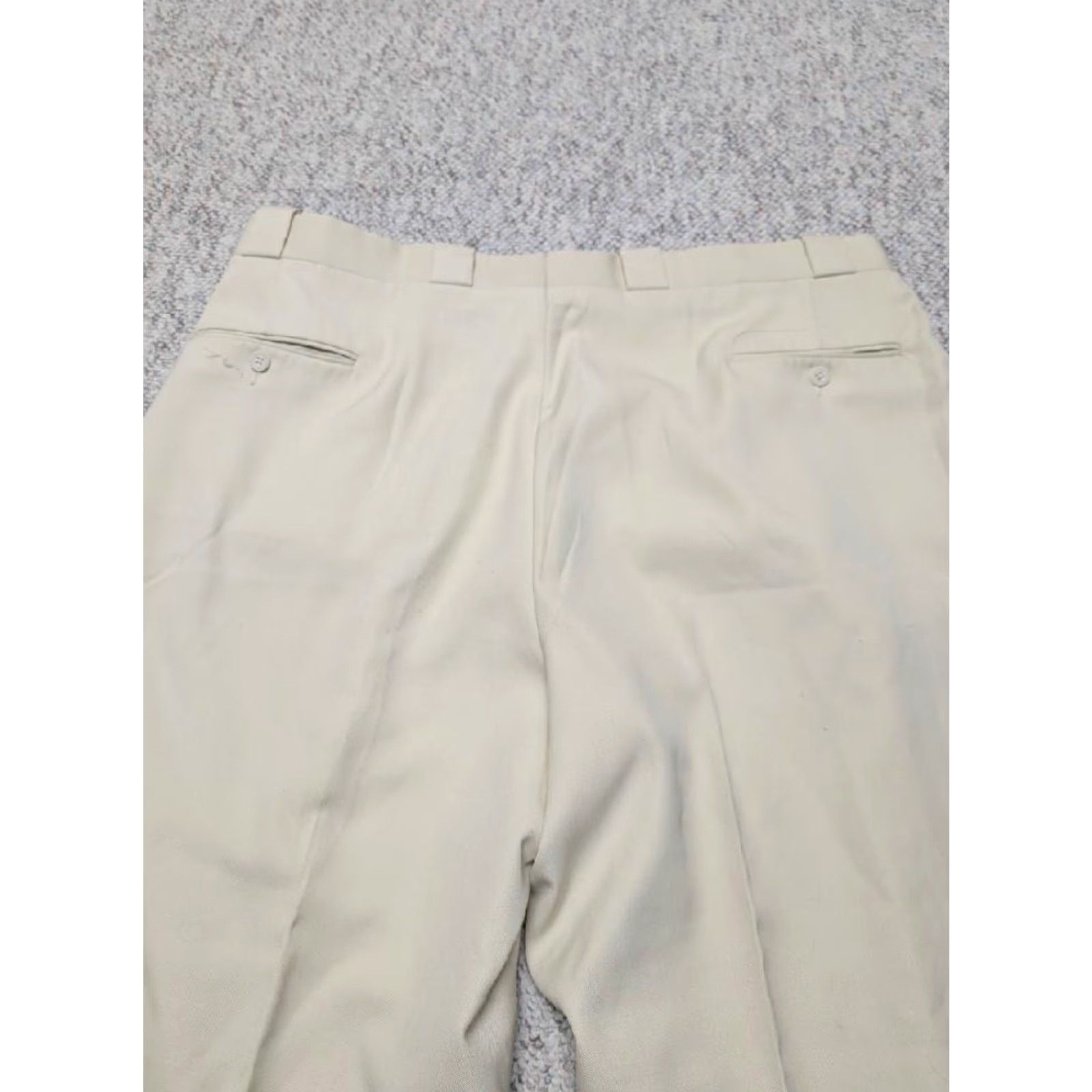 Vintage VINTAGE Bachrach dress pants 42x30 Swing pleated wool baggy loose cream off-white Swing 1950's Mens Size US 42 / EU 58 - 7 Thumbnail