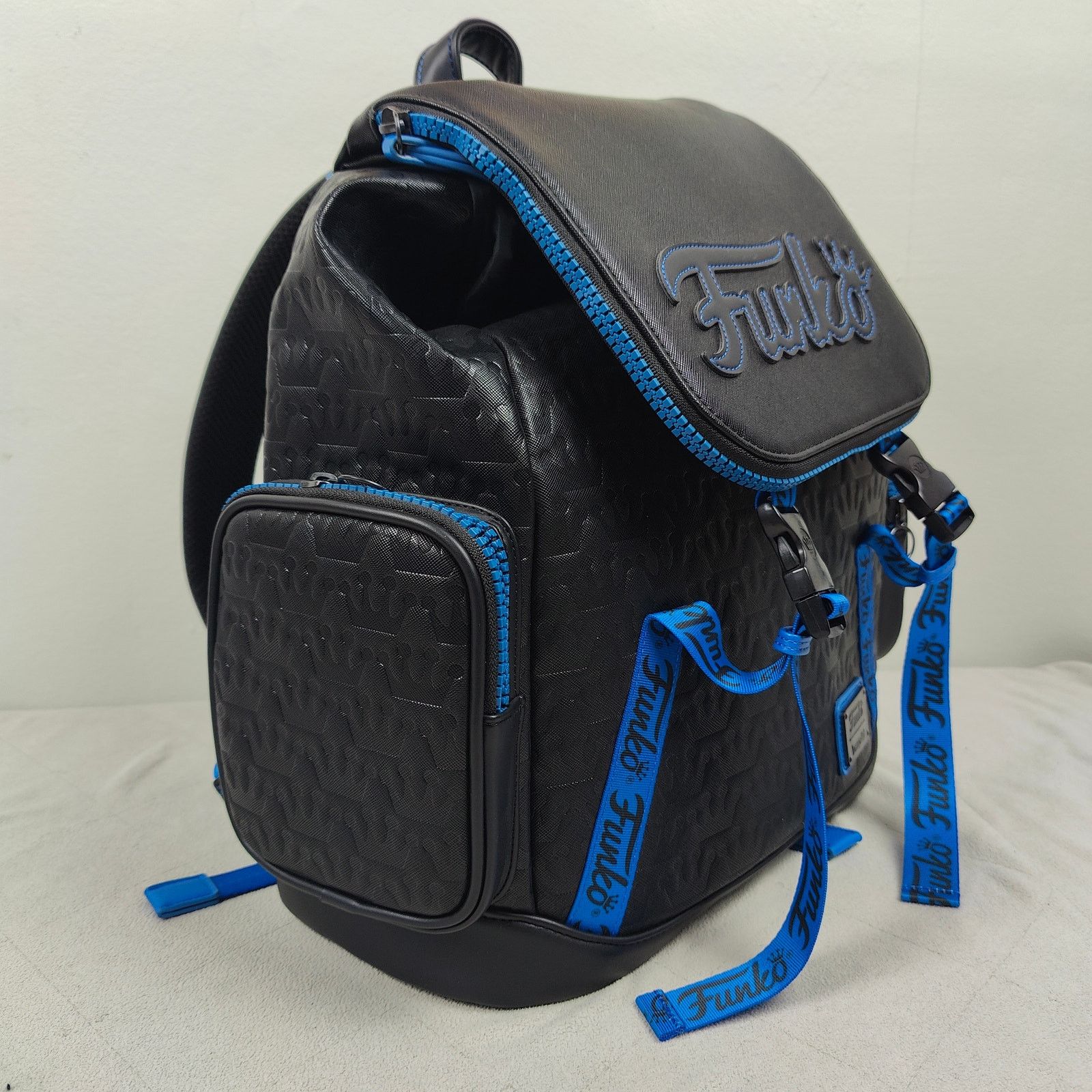 Other Loungefly Funko Logo Flap Backpack NWT Black Blue Size ONE SIZE - 2 Thumbnail