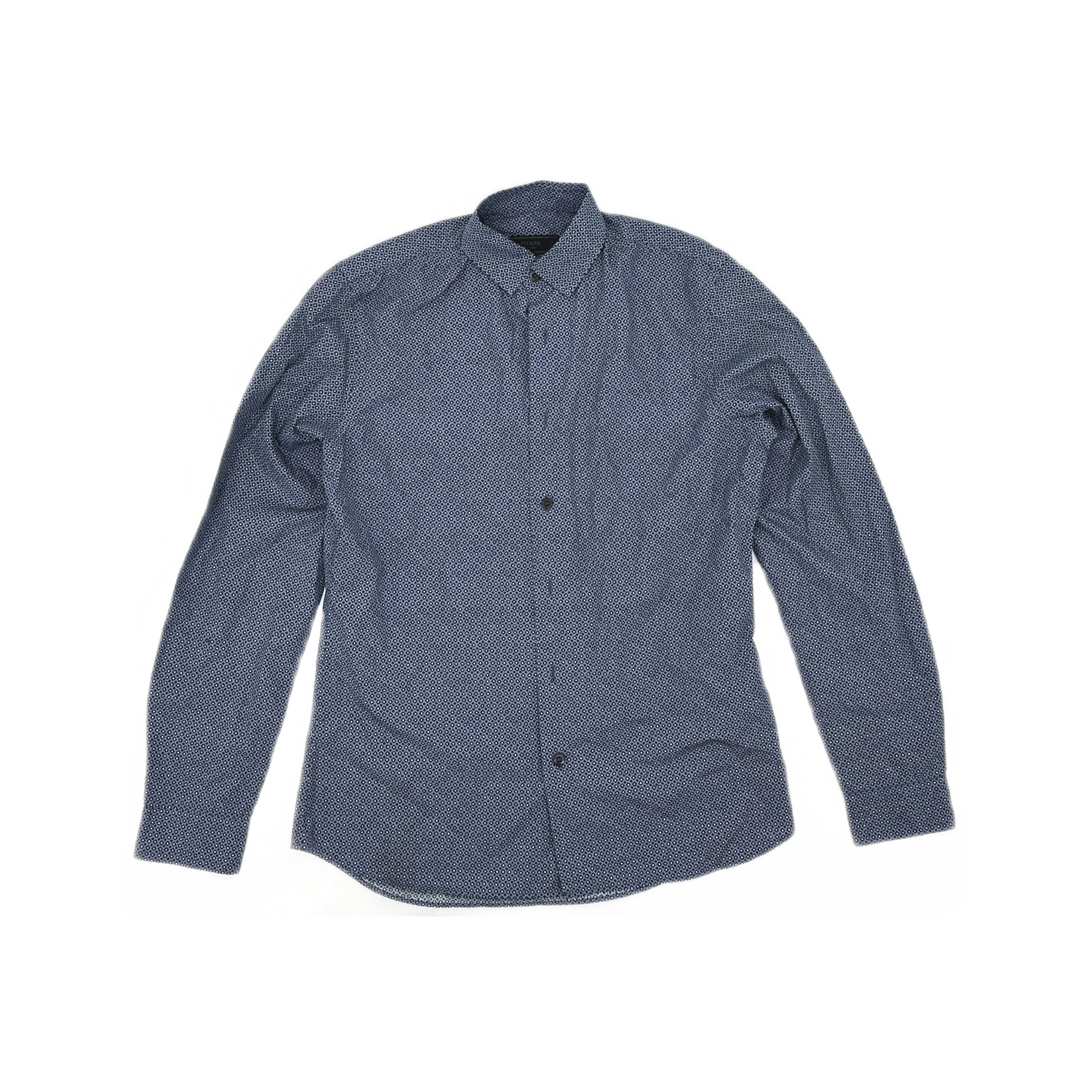 Prada Prada Geometric Patterned Long Sleeve Shirt Size S Size US S / EU 44-46 / 1 - 1 Thumbnail