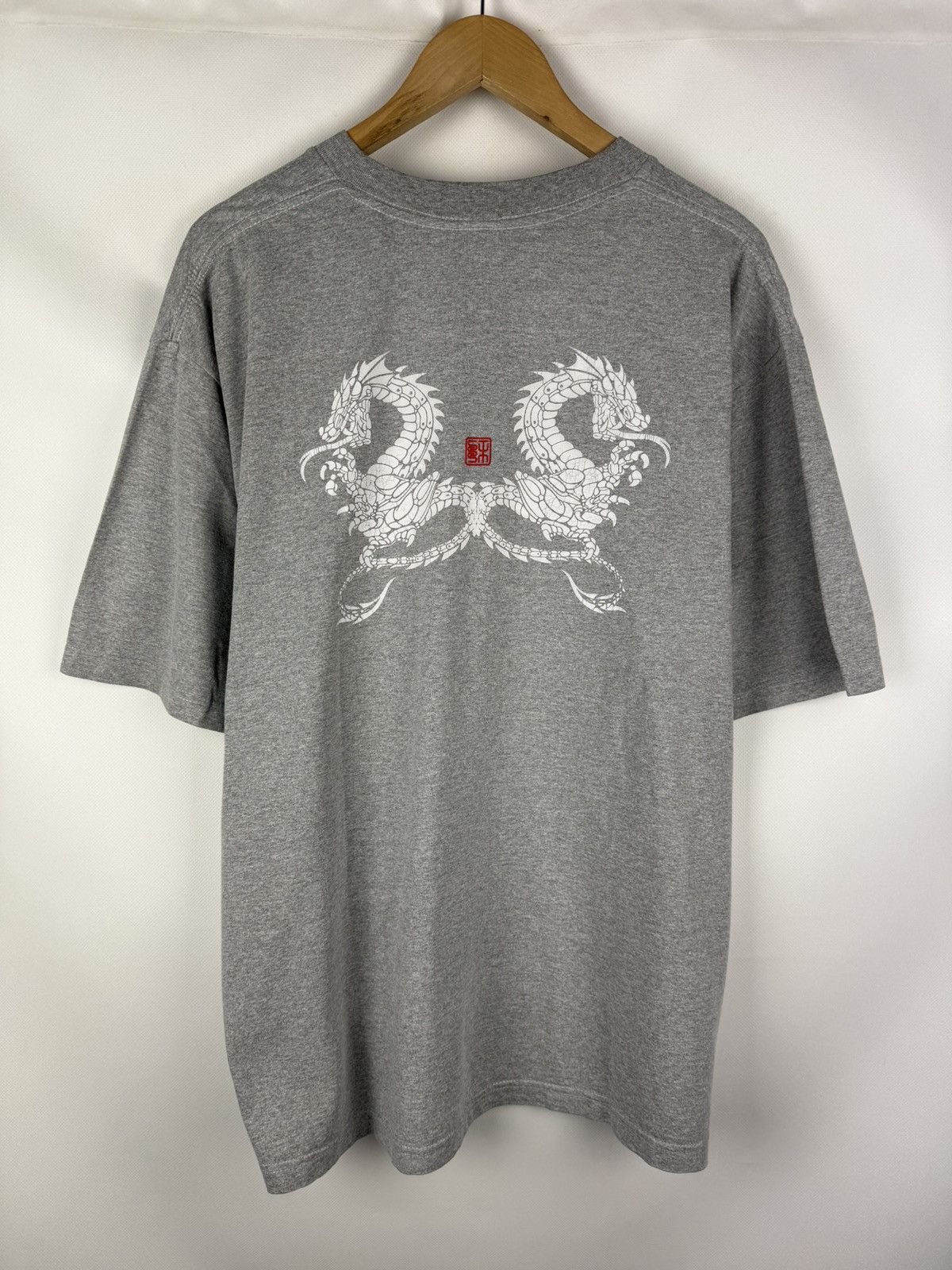 Stussy Outdoor Vintage 90s Big Back Dragon Logo T Shirt