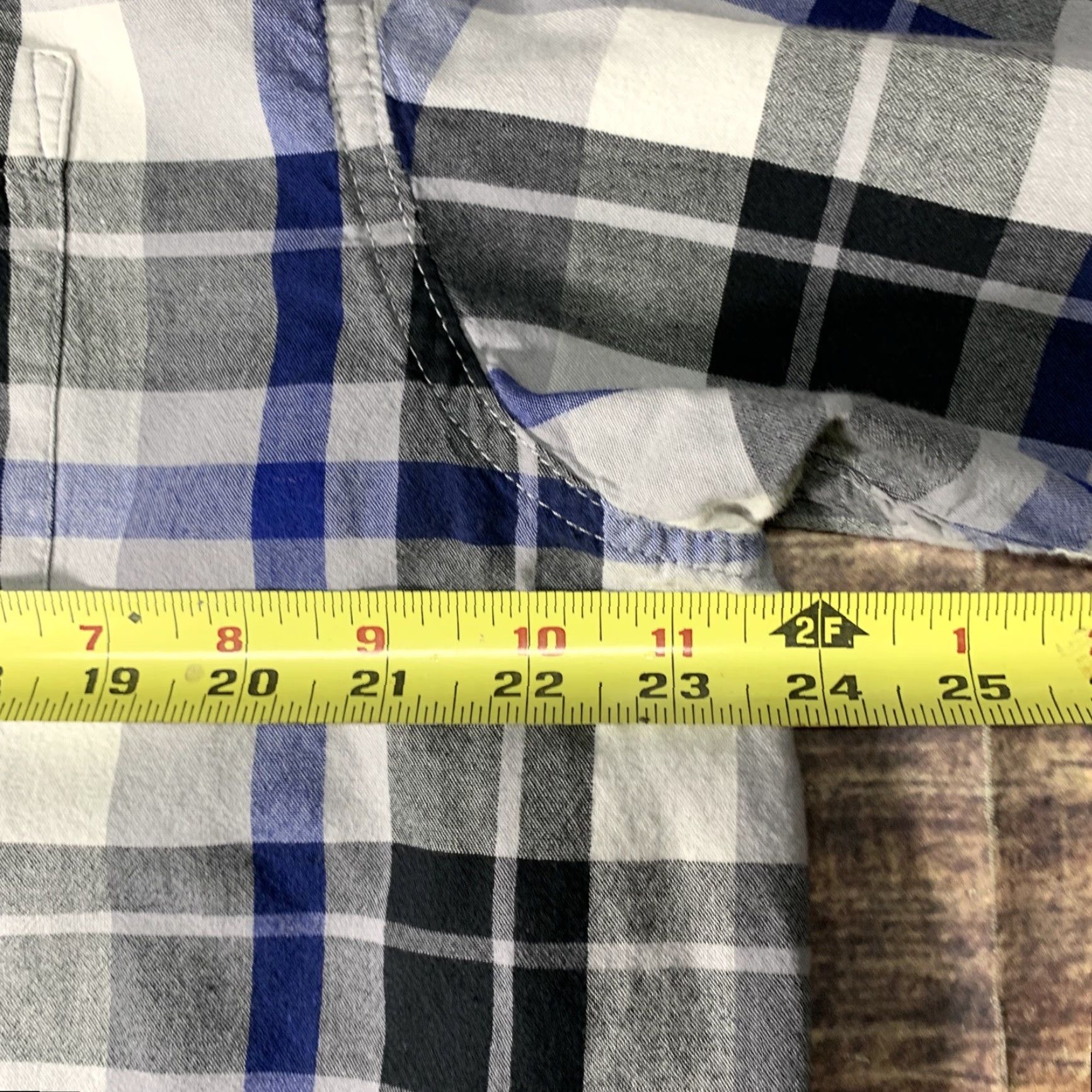 Wrangler Wrangler Short Sleeve Shirt Mens Large Blue Plaid Button-Up Western Shirt Size US L / EU 52-54 / 3 - 4 Thumbnail
