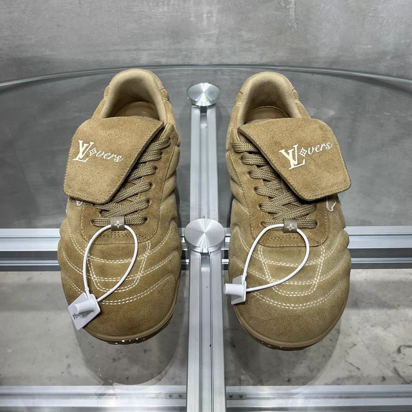 Louis Vuitton LV Footprint Soccer Shoe Khaki UK3 (37) Size US 5.5 / IT 35.5 - 1 Thumbnail
