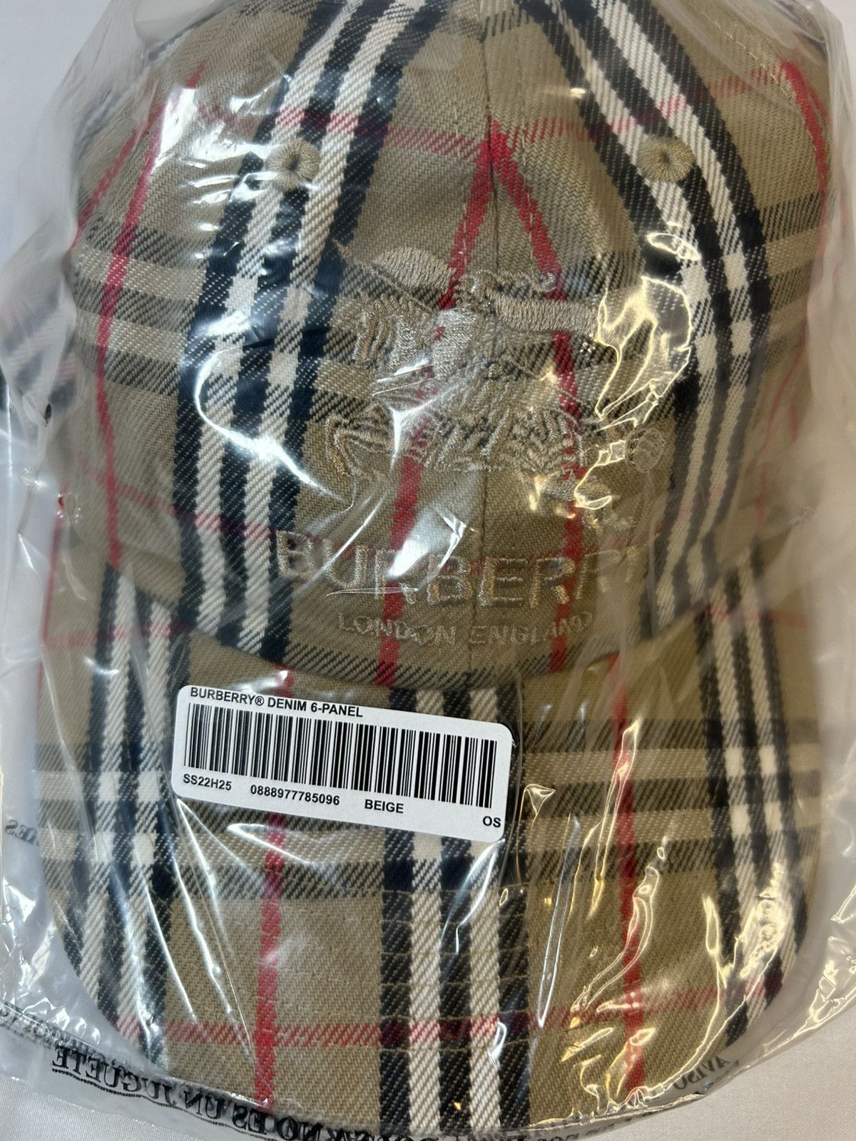 Burberry × Supreme Denim 6-Panel Size ONE SIZE - 4 Thumbnail