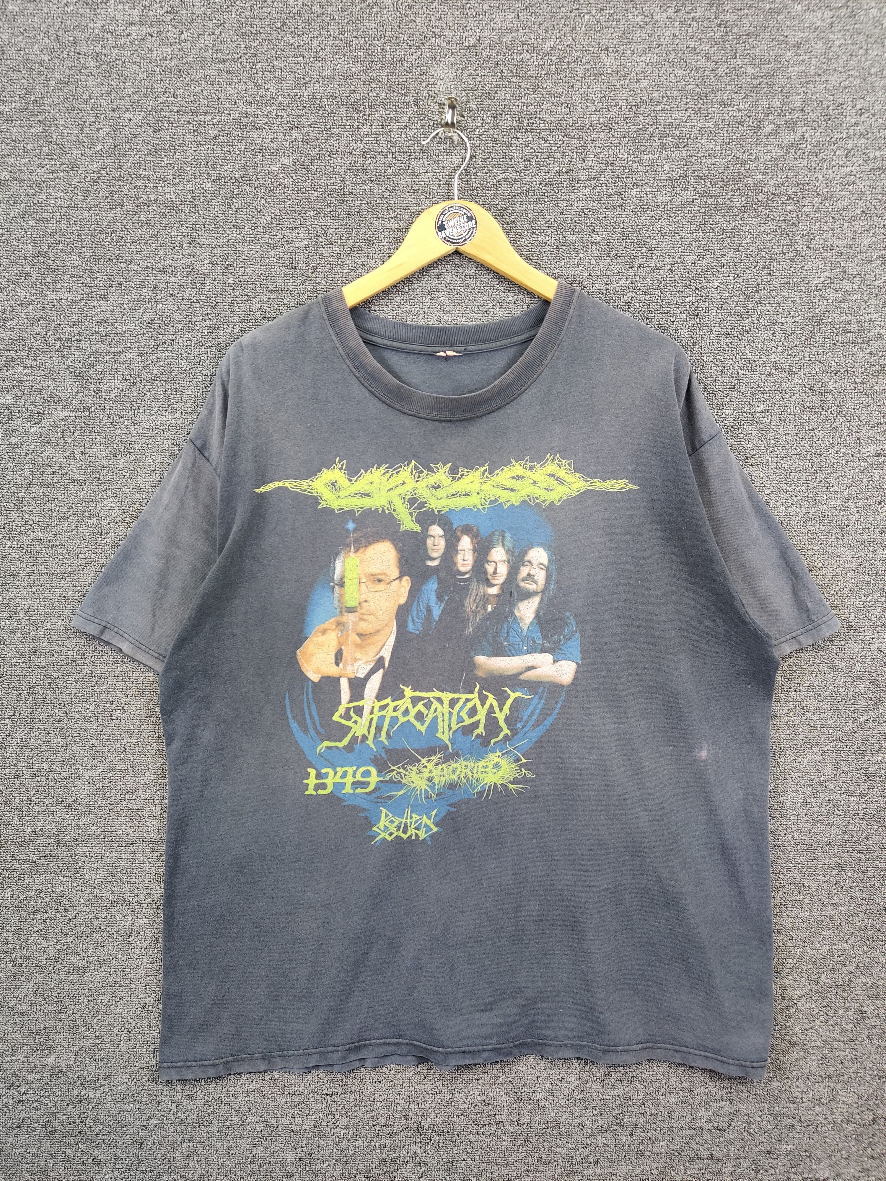 Vintage Carcass Suffocation Tour Band Tee Tshirt
