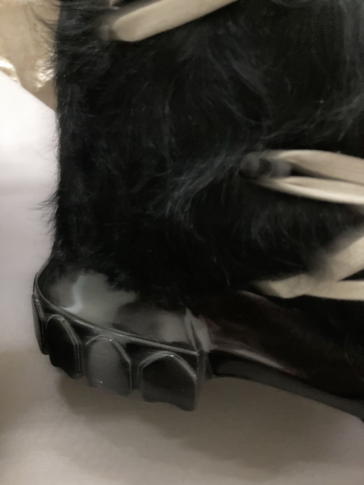 Rick Owens NEW Men’s Black Polished Pony Lunar Boots by Rick Owens Size US 9 / EU 42 - 6 Thumbnail