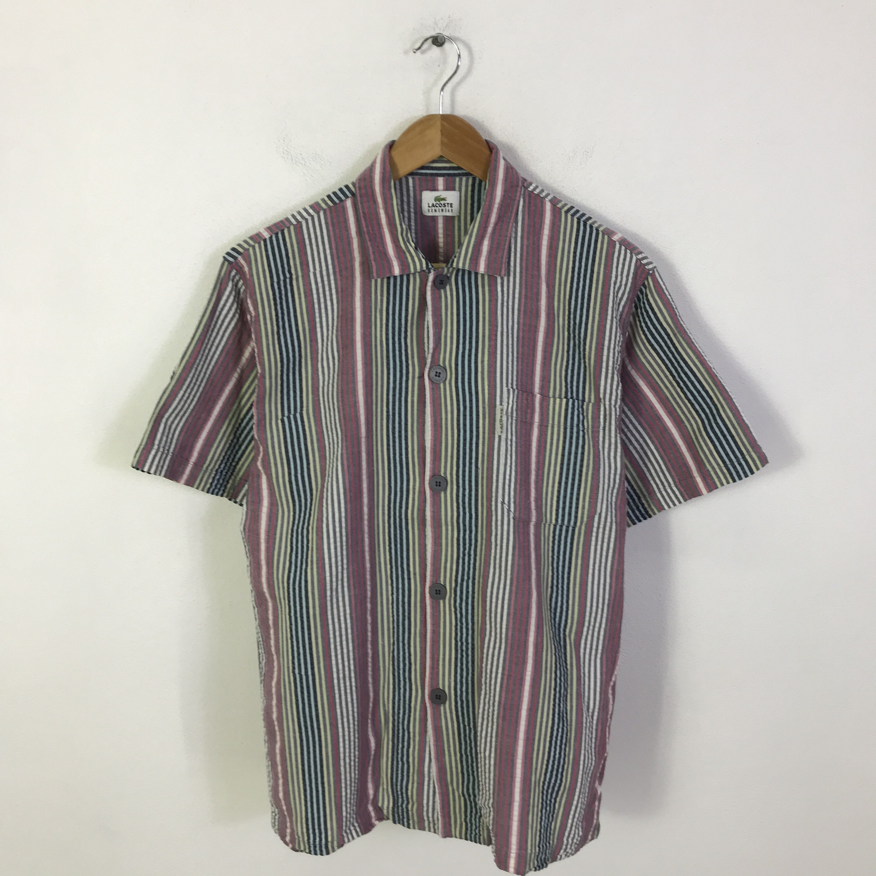 Lacoste Vtg Lacoste Muticolour button up shirt K93B21 Size US M / EU 48-50 / 2 - 1 Thumbnail
