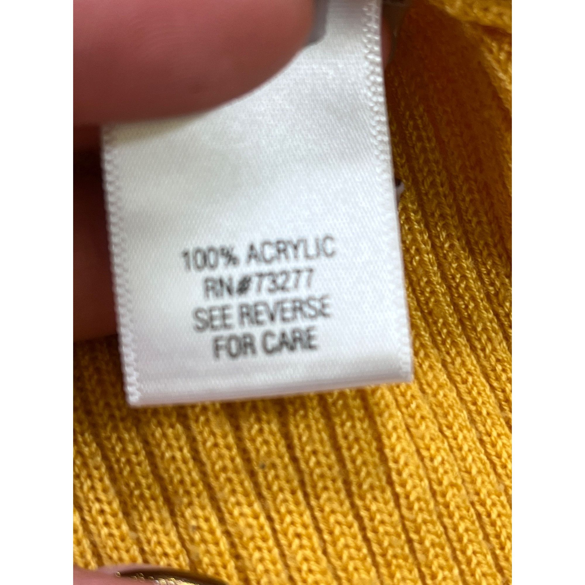 Croft & Barrow Croft & Barrow SKU 7731 Vintage Mustard Yellow Ribbed Knit T Size XL / US 12-14 / IT 48-50 - 12 Thumbnail