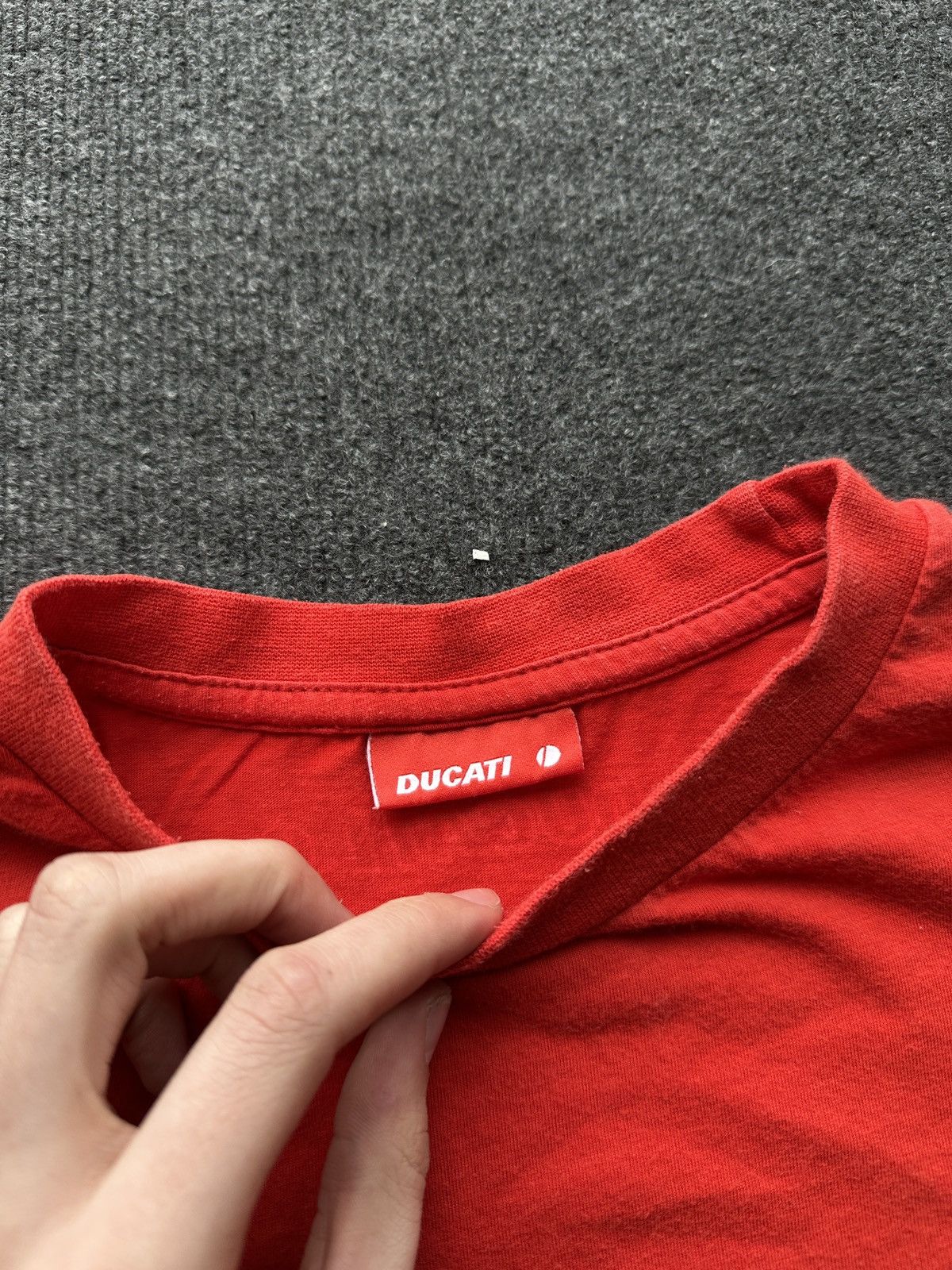 Ducati DUCATI 🚨 RACING RED TEE BIG LOGO MOTORCYCLE MOTO SPORT Size US XL / EU 56 / 4 - 7 Thumbnail