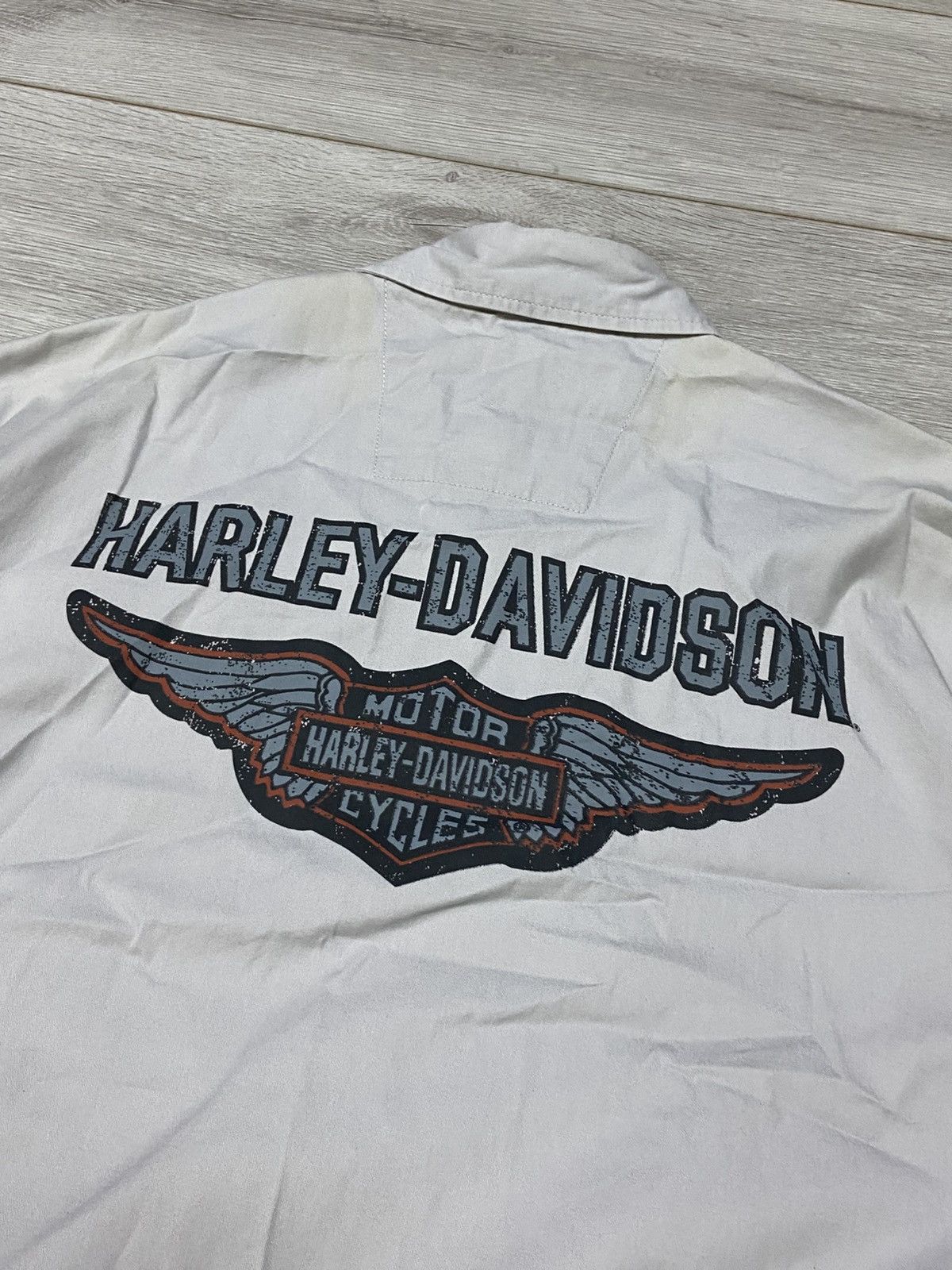 Harley Davidson Harley Davidson eagle 🦅 vintage big logo shirt buttons Size US XL / EU 56 / 4 - 7 Thumbnail