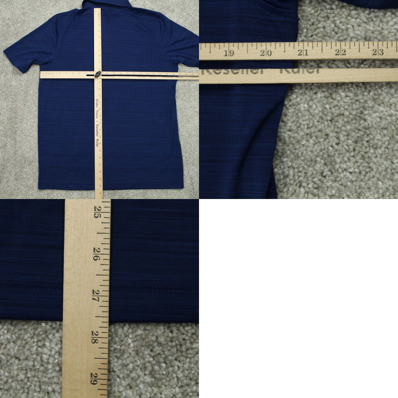 Croft & Barrow Croft & Barrow Polo Shirt Mens Medium Blue 100% Polyester Quick Dry S/S Pullover Shirt Size US M / EU 48-50 / 2 - 8 Thumbnail