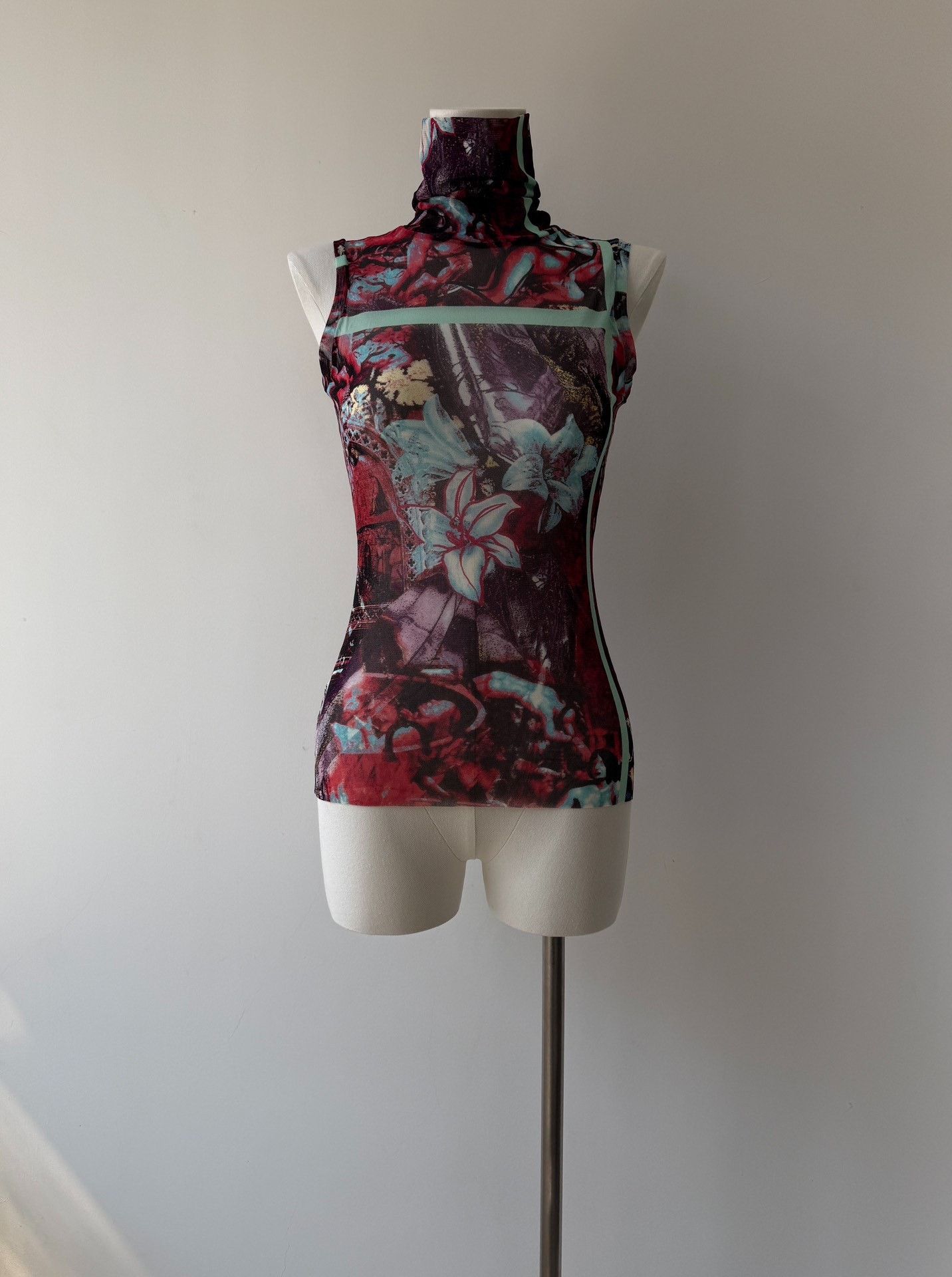 Jean Paul Gaultier Jean Paul Gaultier Tulle Sheer Sleeveless Top Size M / US 6-8 / IT 42-44 - 1 Thumbnail