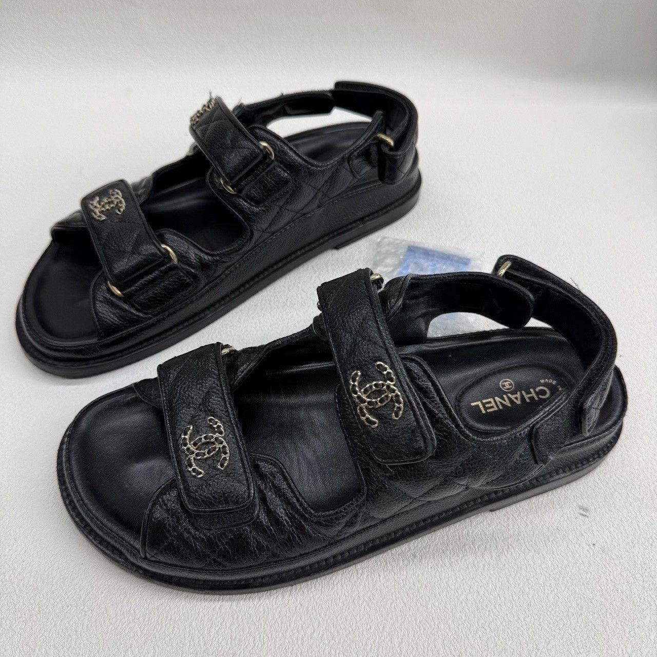 Chanel Chanel Black Sandals us_8-5 Women Size US 8.5 / IT 38.5 - 1 Thumbnail