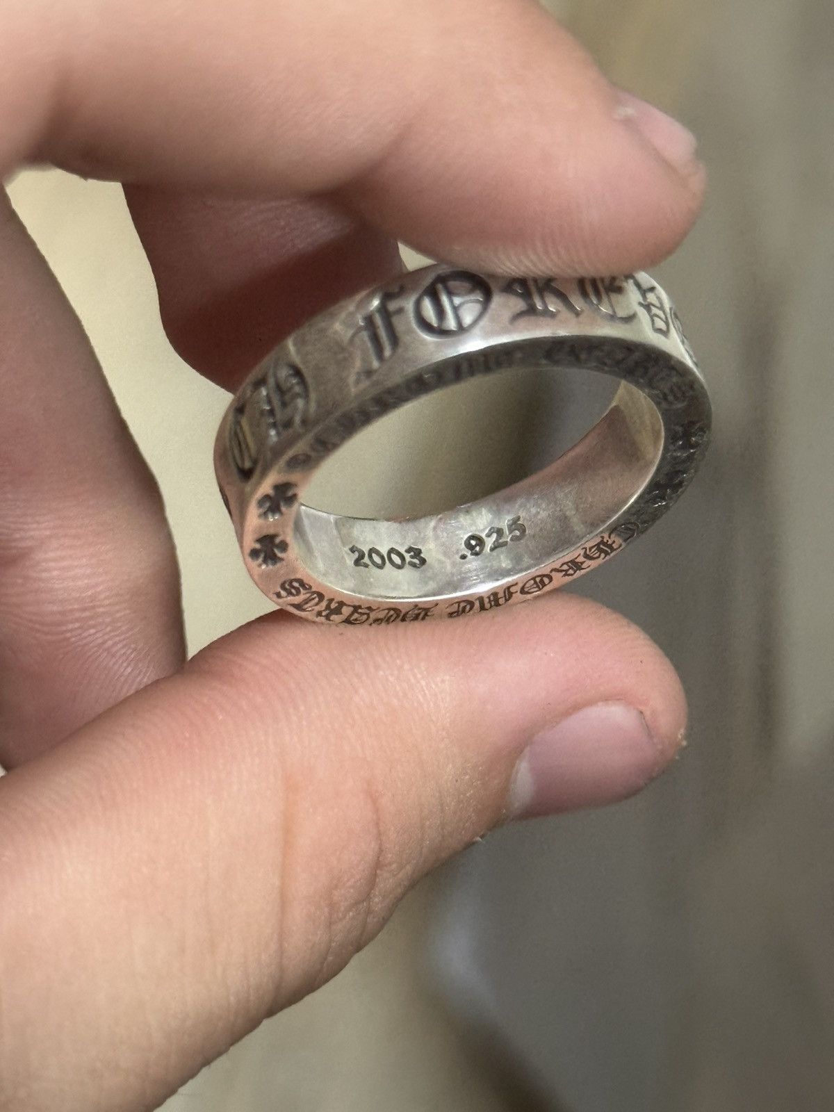 Chrome Hearts Chrome hearts silver CH spacer size 11 Size ONE SIZE - 5 Thumbnail