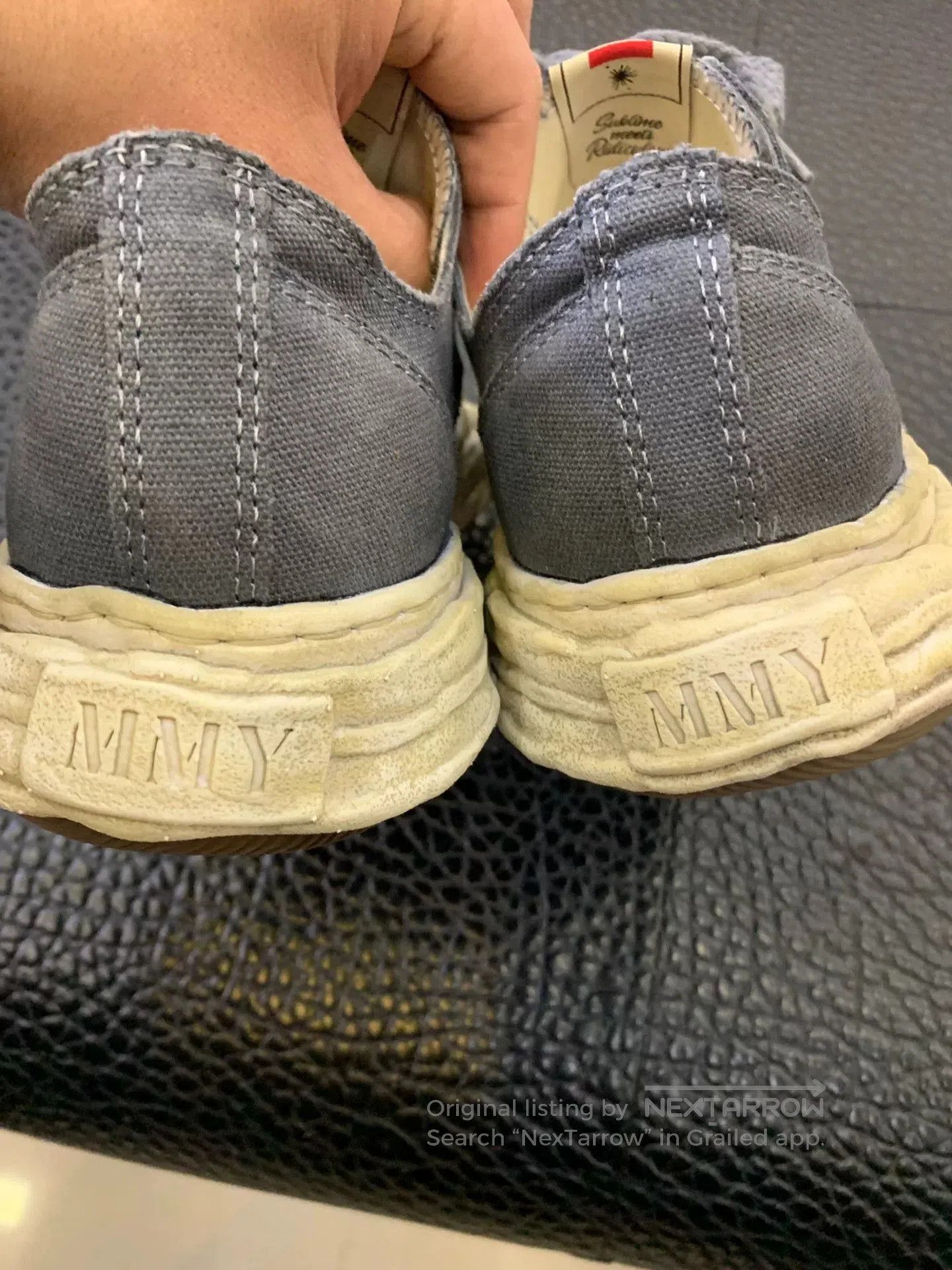 Maison MIHARA YASUHIRO casual canvas sneakers with worn effect. Size US 10 / EU 43 - 3 Thumbnail