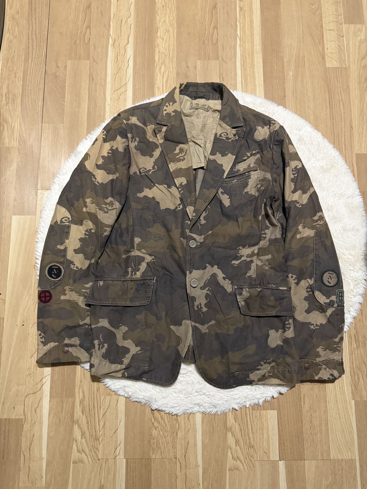 Diesel blazer camouflage jacket archive yyymamoto punk rare