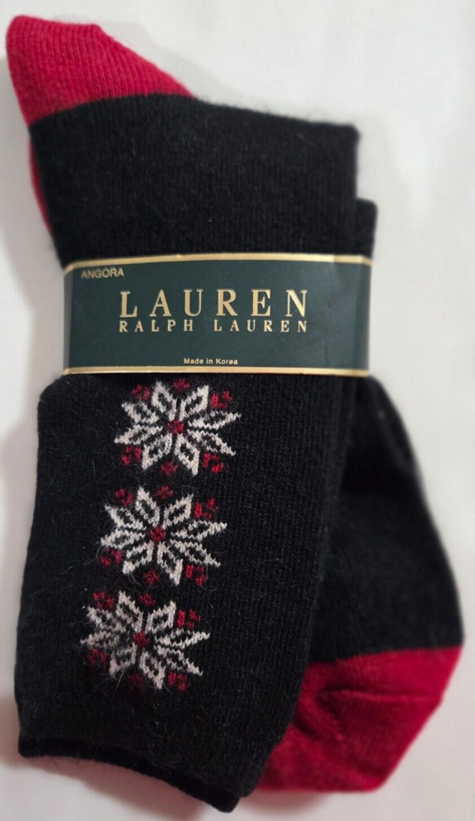 Lauren Ralph Lauren Lauren Ralph Lauren Socks Angora Snowflake Trouser NWT Size ONE SIZE - 1 Thumbnail
