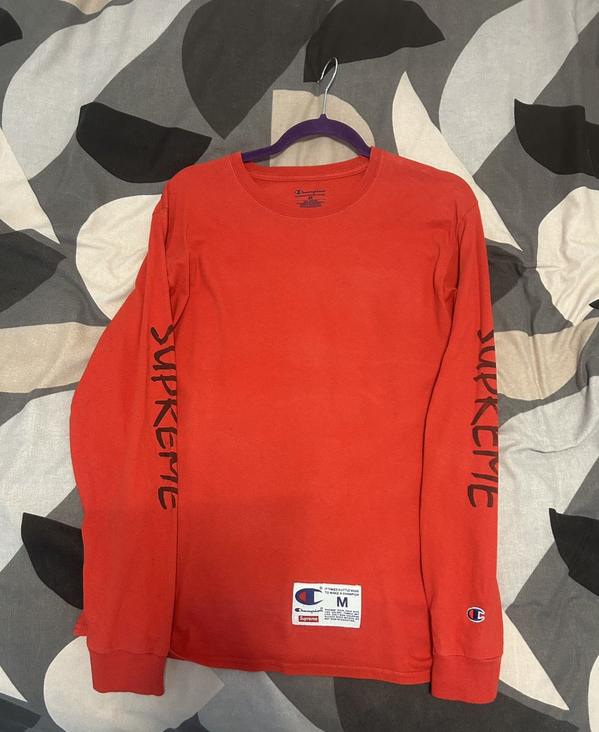 Champion × Supreme Supreme x champion long sleeve tee size M Size US M / EU 48-50 / 2 - 1 Thumbnail