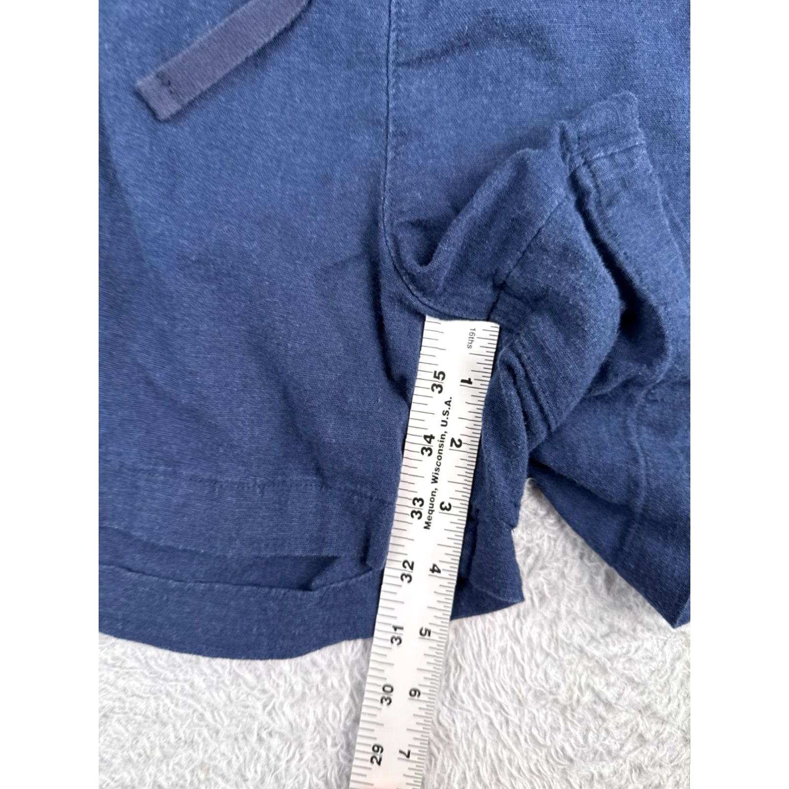 Nautica Nautica Jeans Shorts Women 2XL Blue Linen Blend Pull On Stretch Size 40" / US 18 - 7 Thumbnail