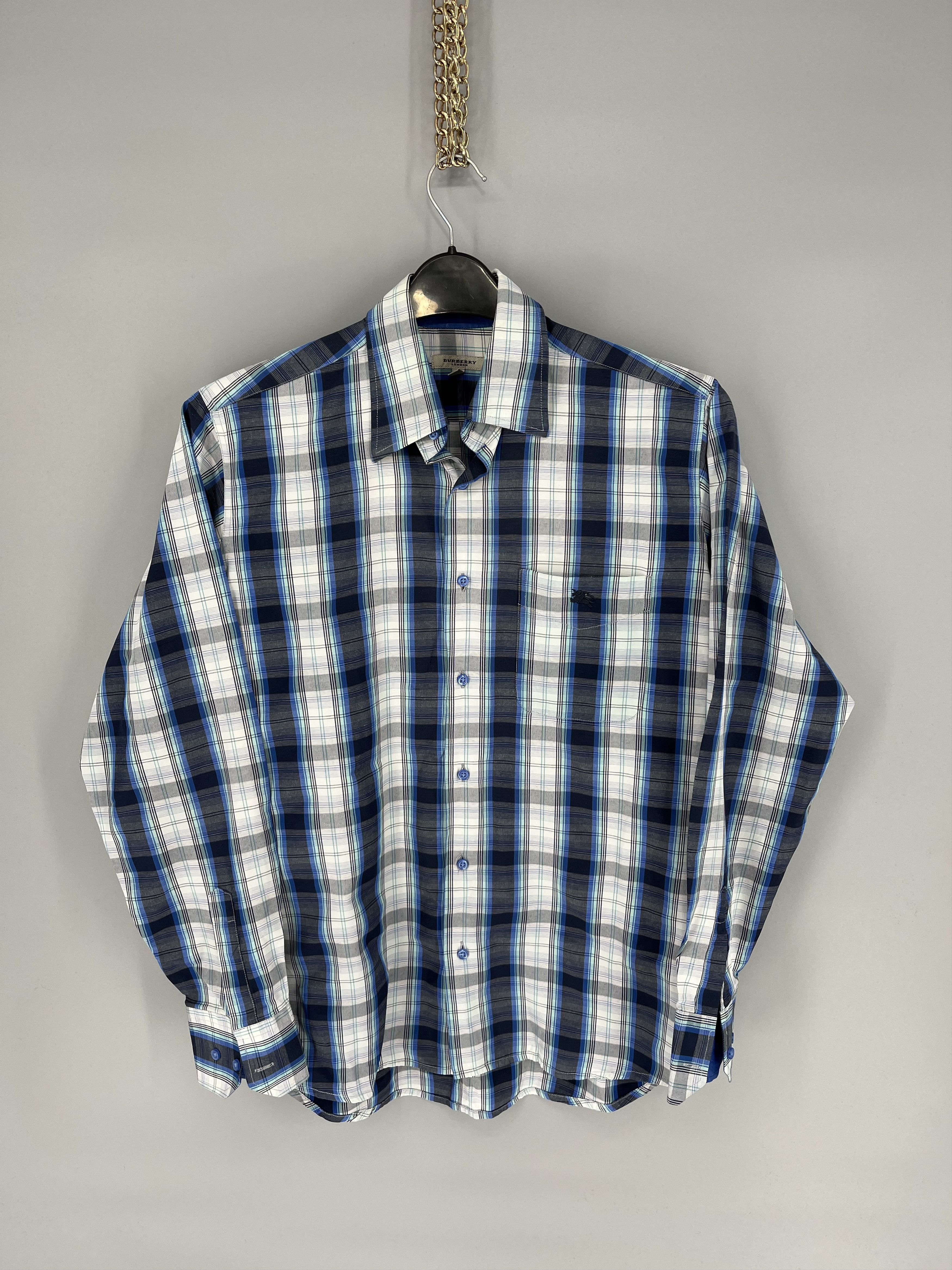 Burberry Burberry London Shirt Long Sleeve Vintage Rare Log Size US S / EU 44-46 / 1 - 1 Thumbnail