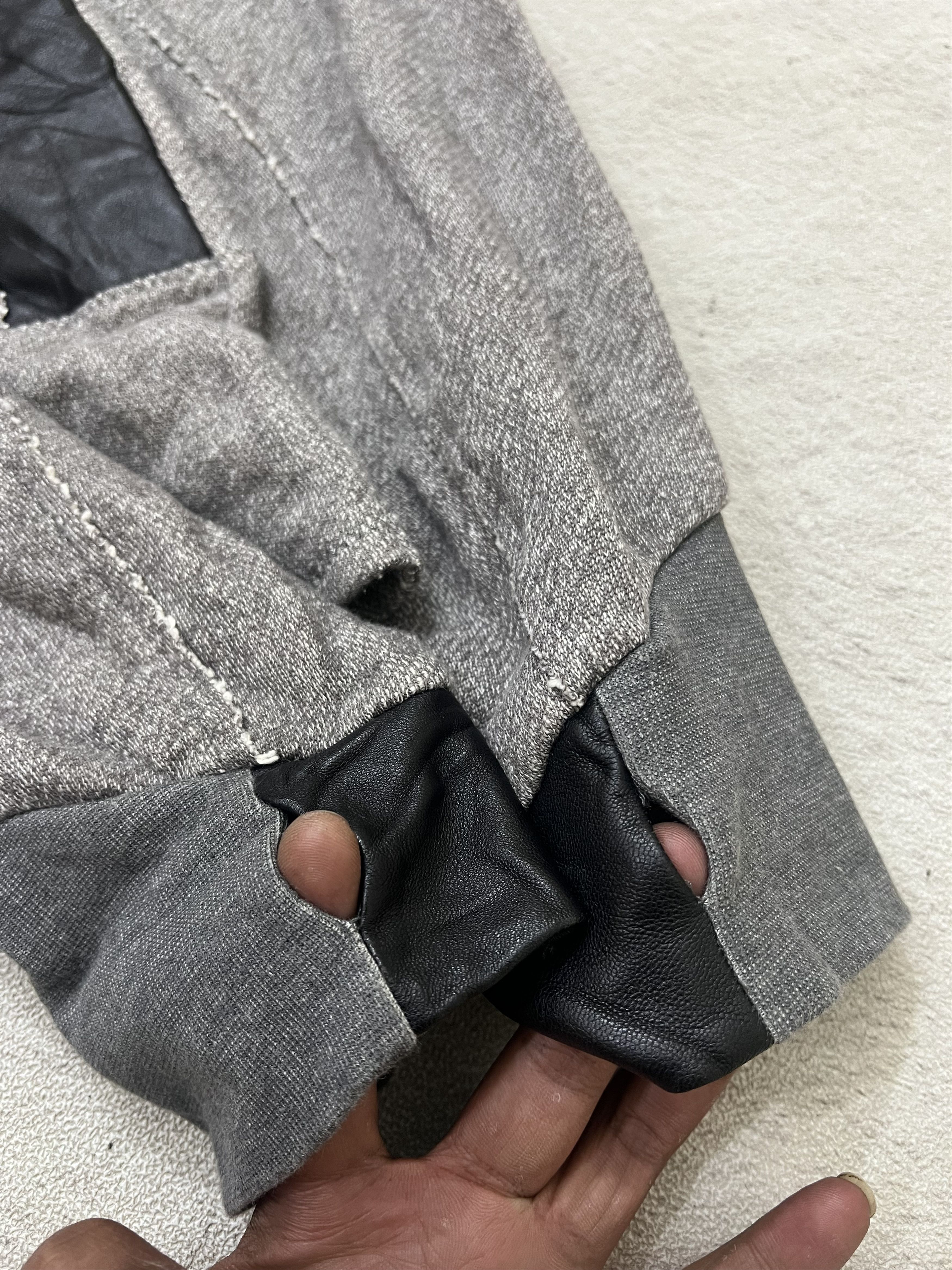 Japanese Brand 2000s Monta Heritage Hybrid Leather Zip Hoddie y2k Lgb Ifsix Size US L / EU 52-54 / 3 - 3 Thumbnail