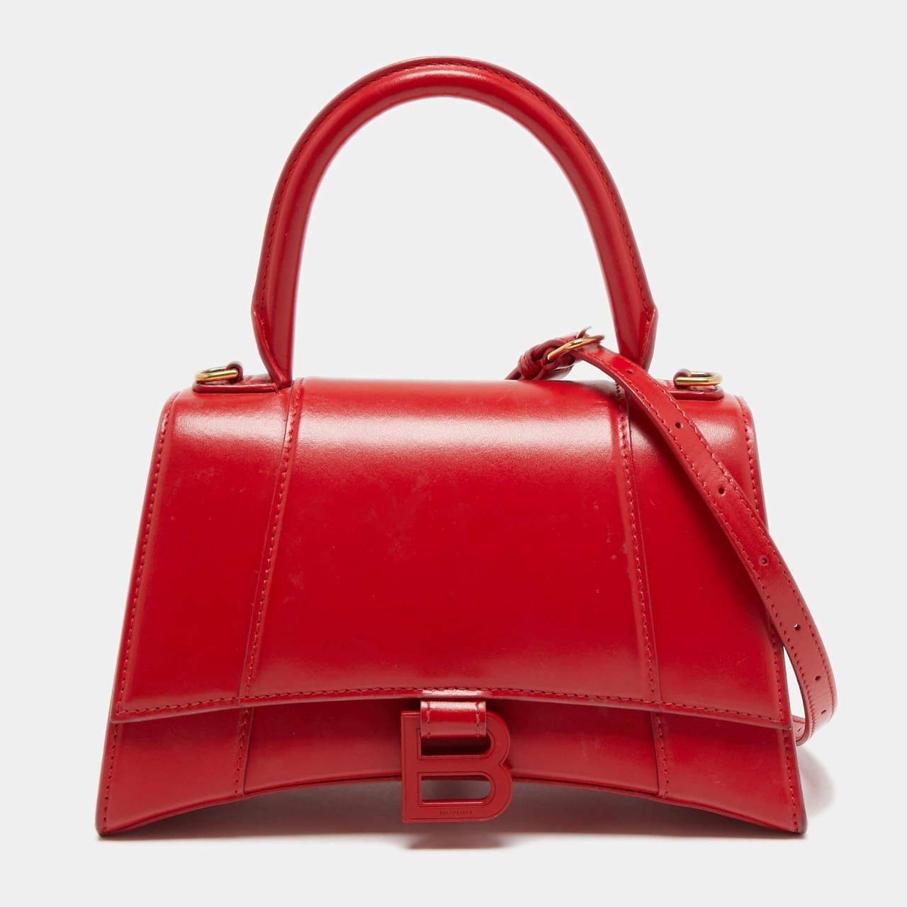 image of Balenciaga Oc11Z10324 Hourglass Small Handbags In Red, Women's