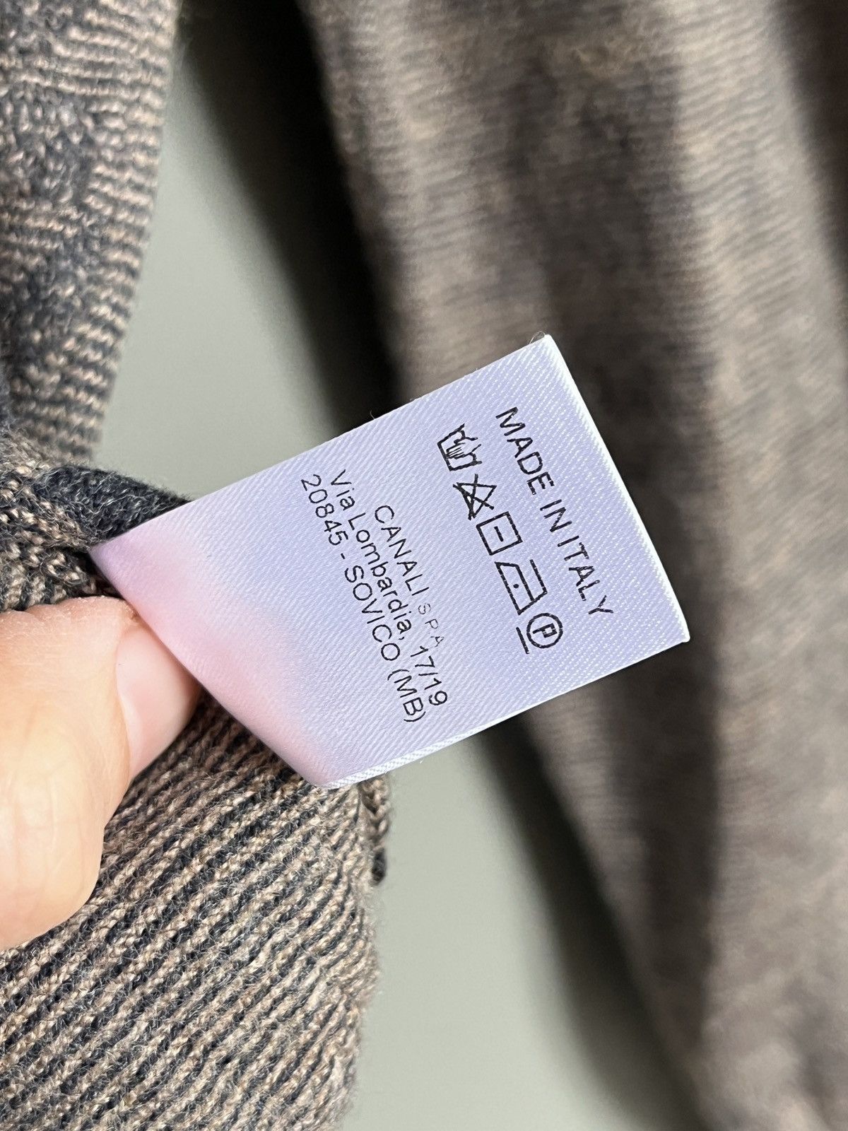 Canali Canali Wool Monogram Sweater Size US L / EU 52-54 / 3 - 10 Thumbnail