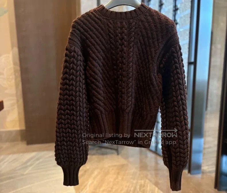 Hermes Hermes Chocolate-colored knitted sweater Size XS / US 0-2 / IT 36-38 - 2 Thumbnail