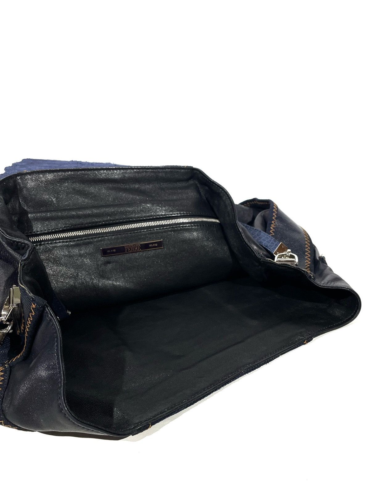 Gianfranco Ferre Gianfranco Ferre Blue Shoulder Limited Bag Crocodile Leather Size ONE SIZE - 14 Thumbnail