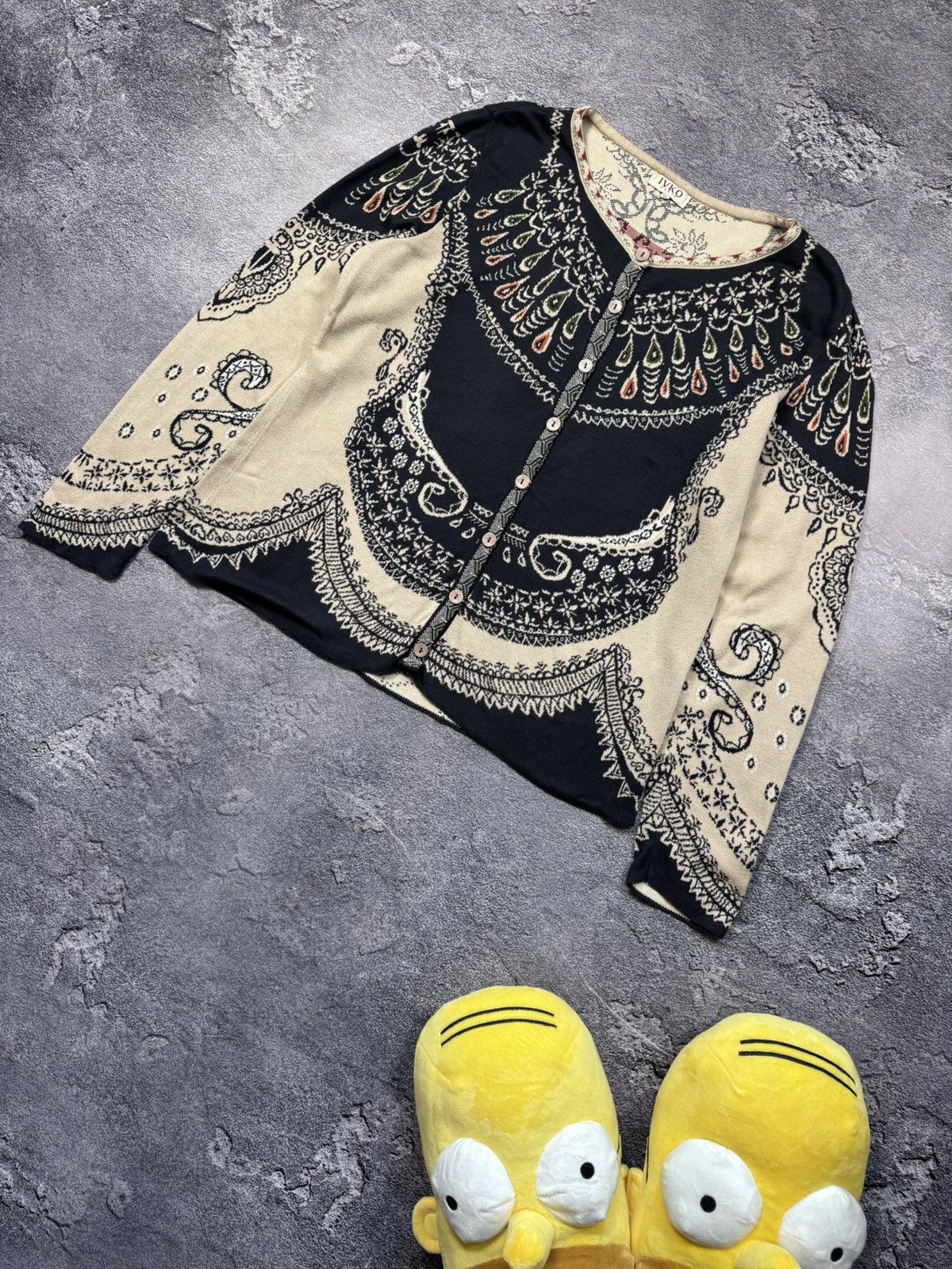 Other IVKO Woman Patterned Knit Cardigan Size M / US 6-8 / IT 42-44 - 1 Thumbnail