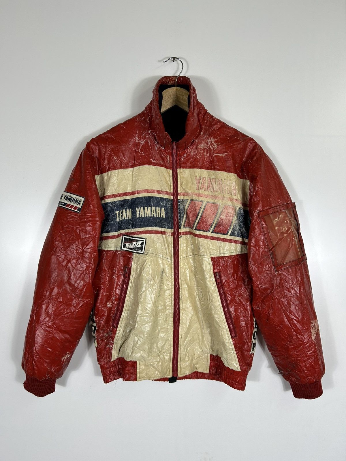 Vintage × Yamaha ⚡️Vintage Team Yamaha Motorsport Distressed Bomber Jacket Size US M / EU 48-50 / 2 - 1 Thumbnail