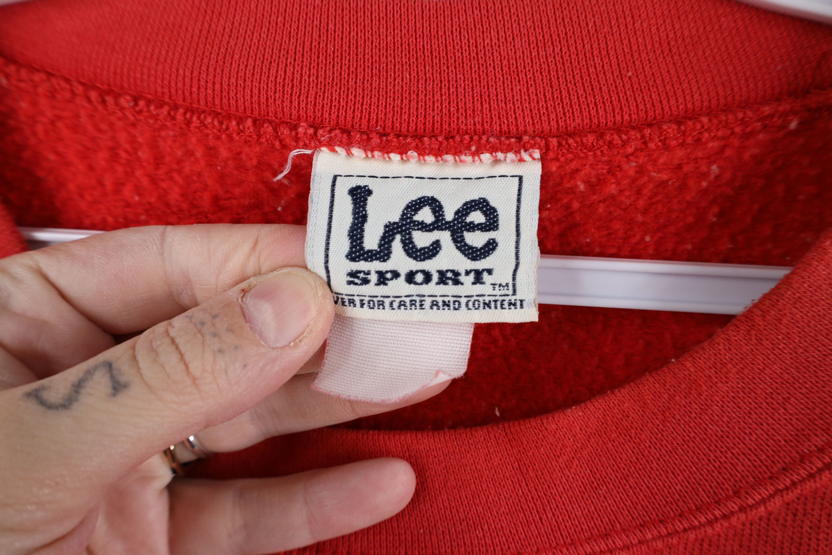 Vintage Vintage 90s Detroit Red Wings Hockey Crewneck Sweatshirt Red Size US XXL / EU 58 / 5 - 9 Thumbnail
