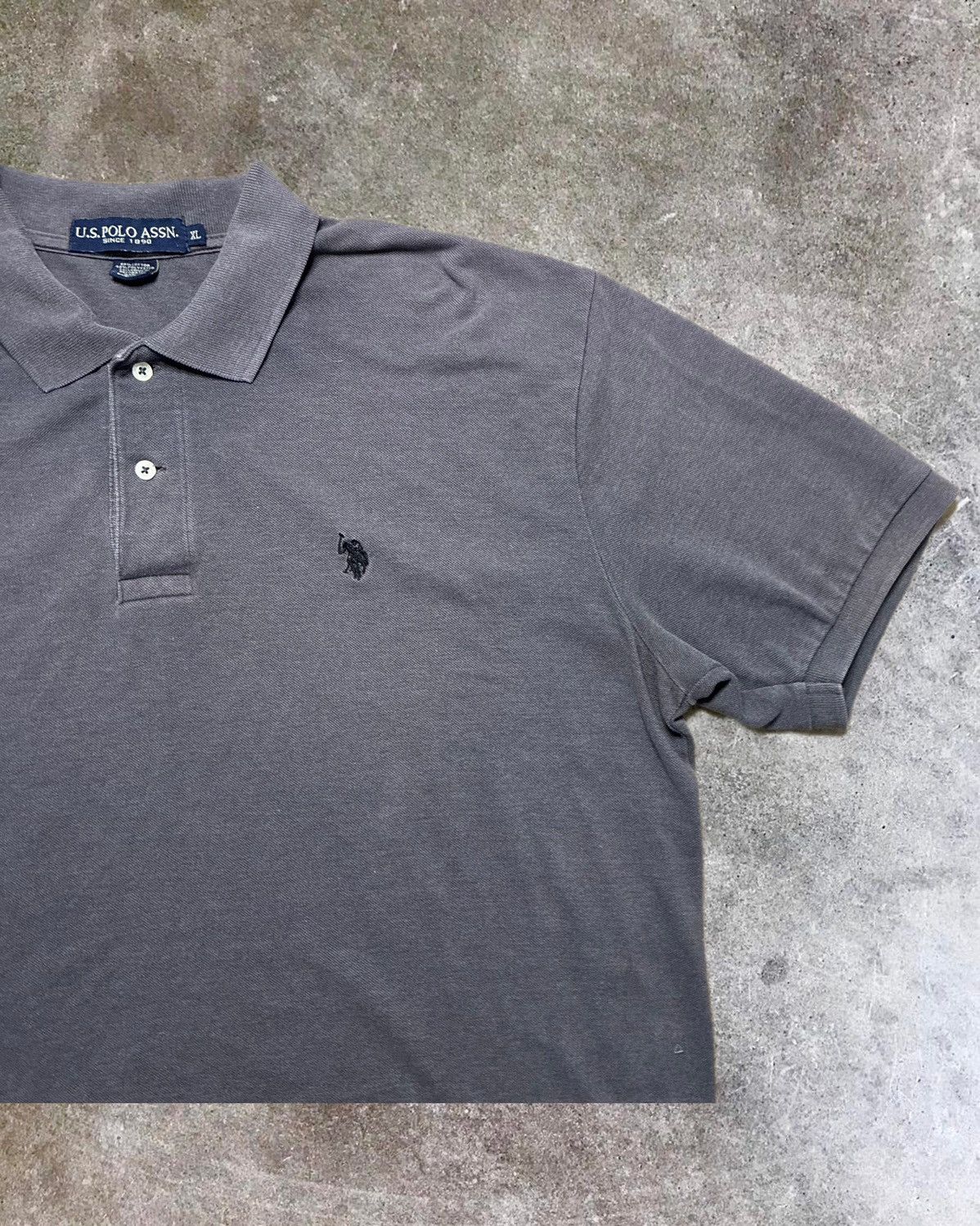 U.S. Polo Assn. Vintage U.S. Polo Assn Co Men’s Polo Shirt Size XL Gray Size US XL / EU 56 / 4 - 3 Thumbnail