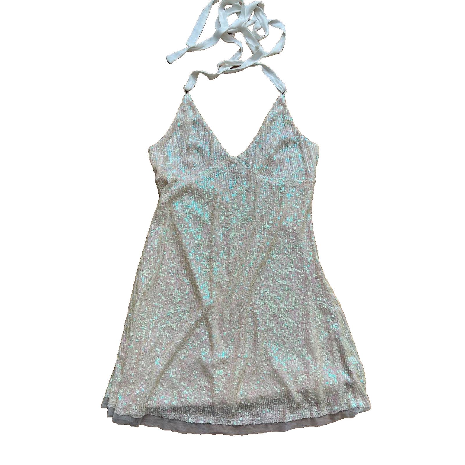 Free People Free People Gold Rush Sequined Mini Dress medium A003143 Size M / US 6-8 / IT 42-44 - 3 Thumbnail