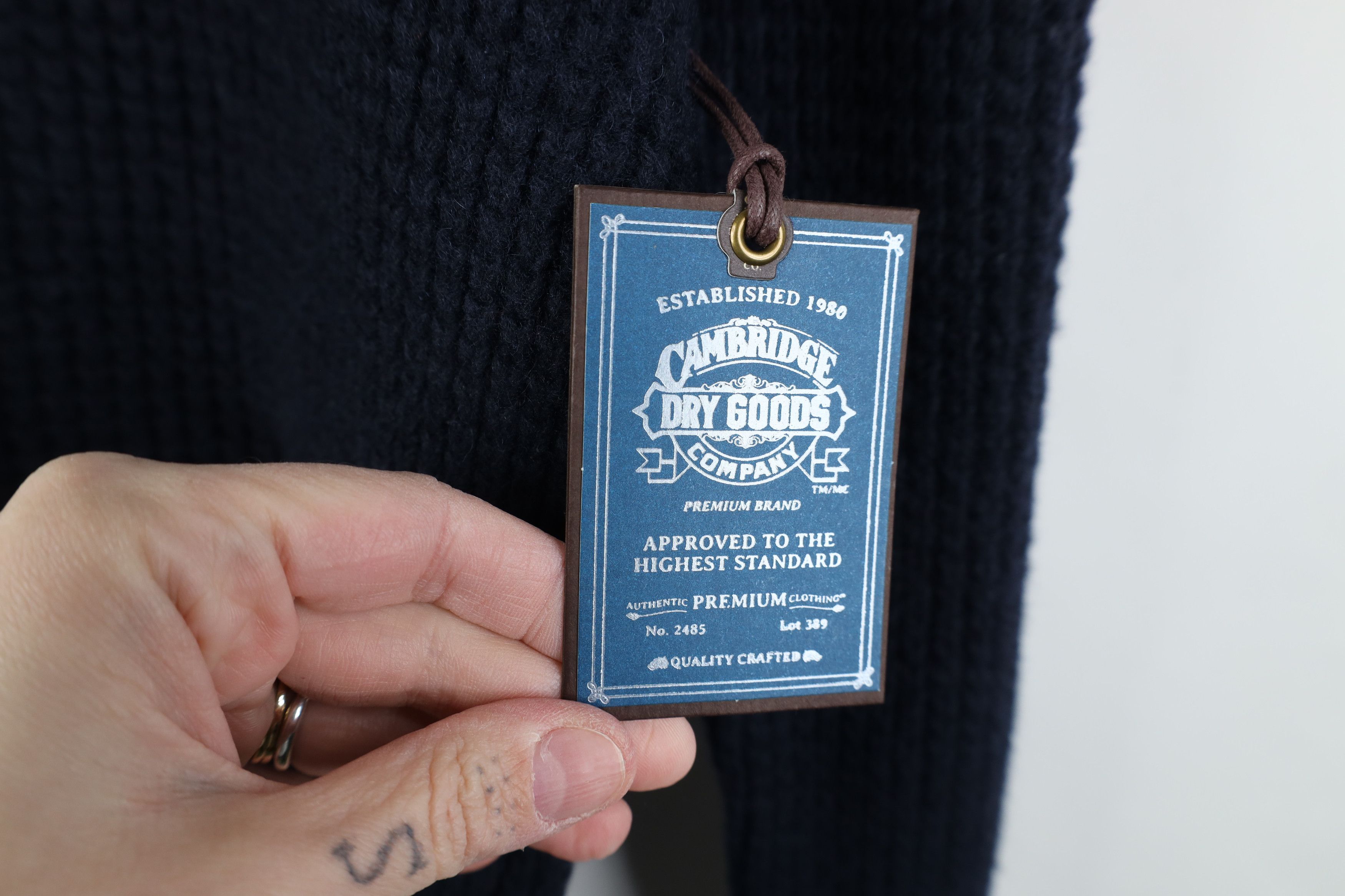 Vintage Deadstock Vintage Y2K Streetwear Lambswool Knit Sweater Blue Size US S / EU 44-46 / 1 - 4 Thumbnail