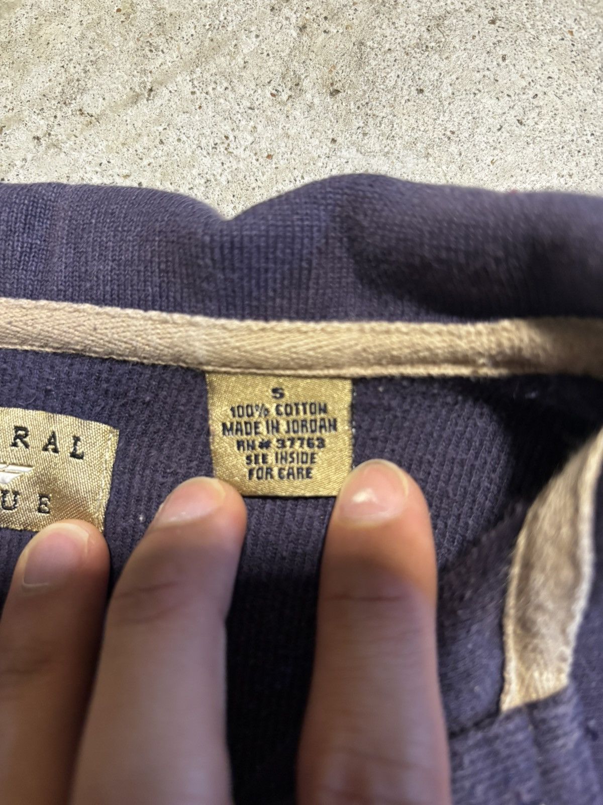 Natural Issue Natural Issue Navy Blue long sleeve Polo vintage Size US S / EU 44-46 / 1 - 4 Thumbnail